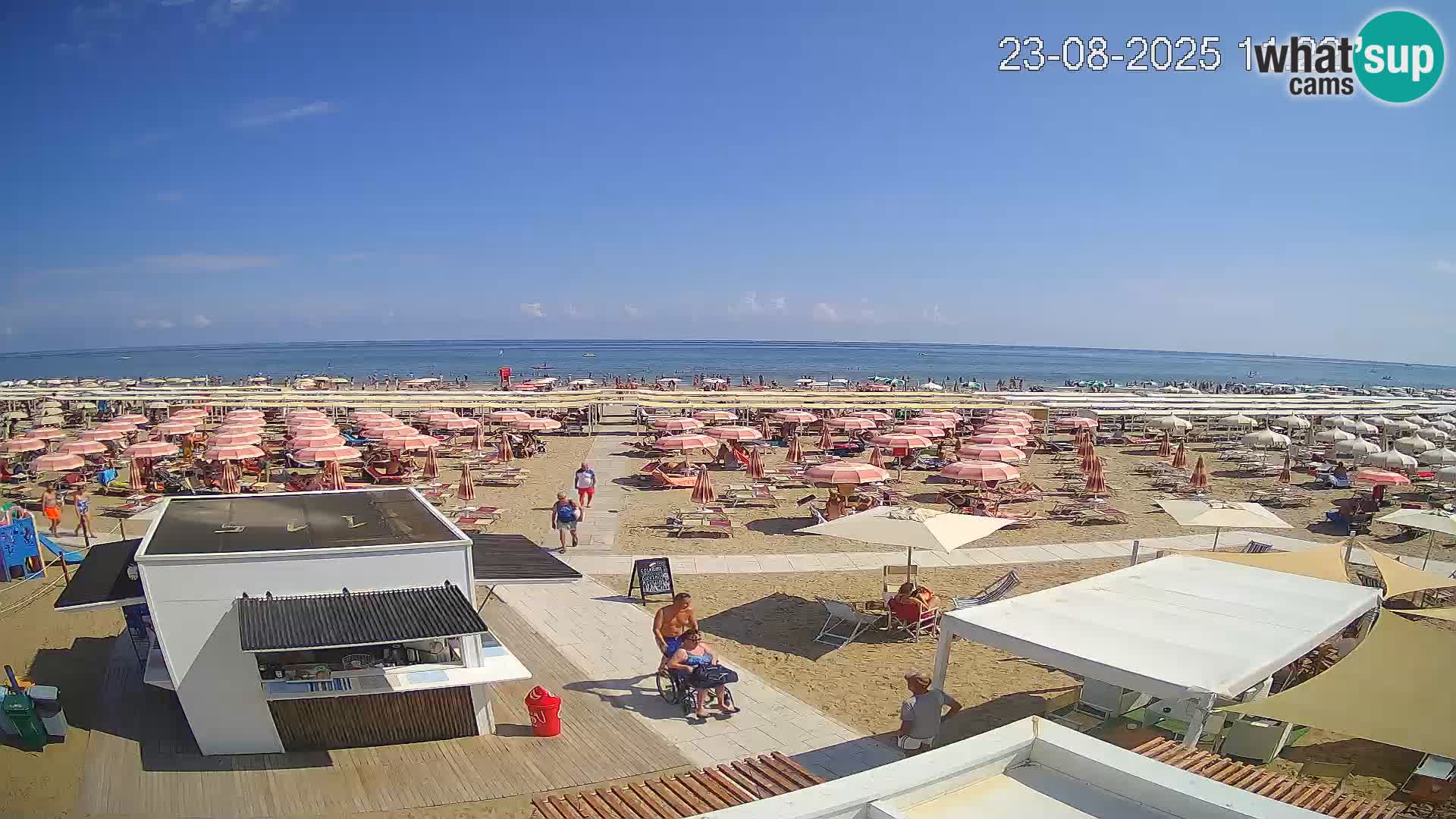 Camera en vivo playa Riccione – Bagni Oreste spiaggia 115 – Italia