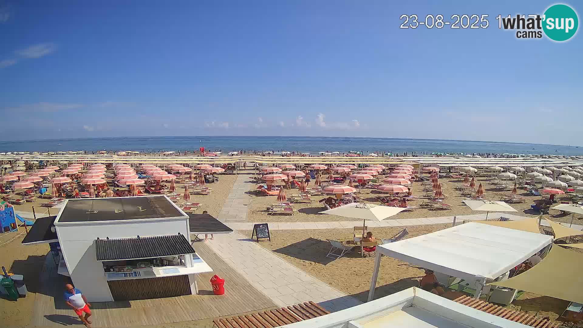 Spletna kamera plaža Riccione – Bagni Oreste spiaggia 115 – Italija