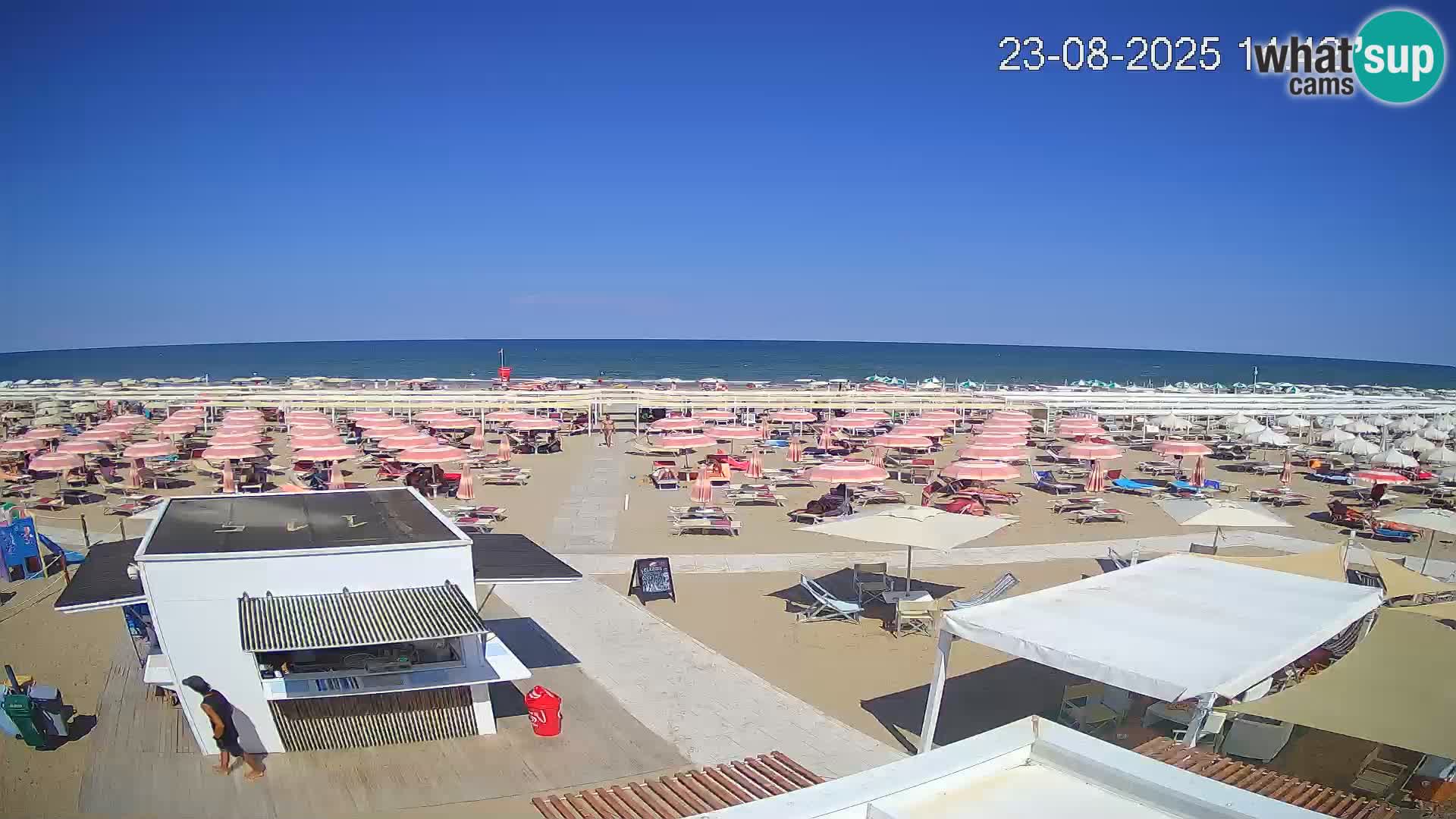 Spletna kamera plaža Riccione – Bagni Oreste spiaggia 115 – Italija