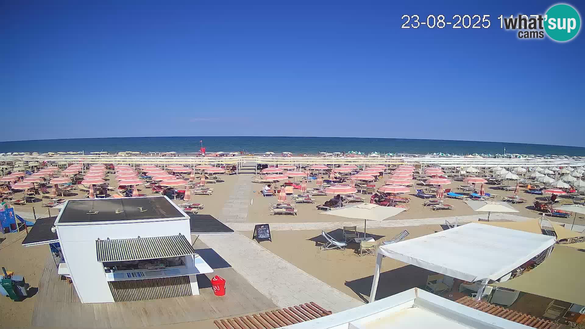 Camera en vivo playa Riccione – Bagni Oreste spiaggia 115 – Italia