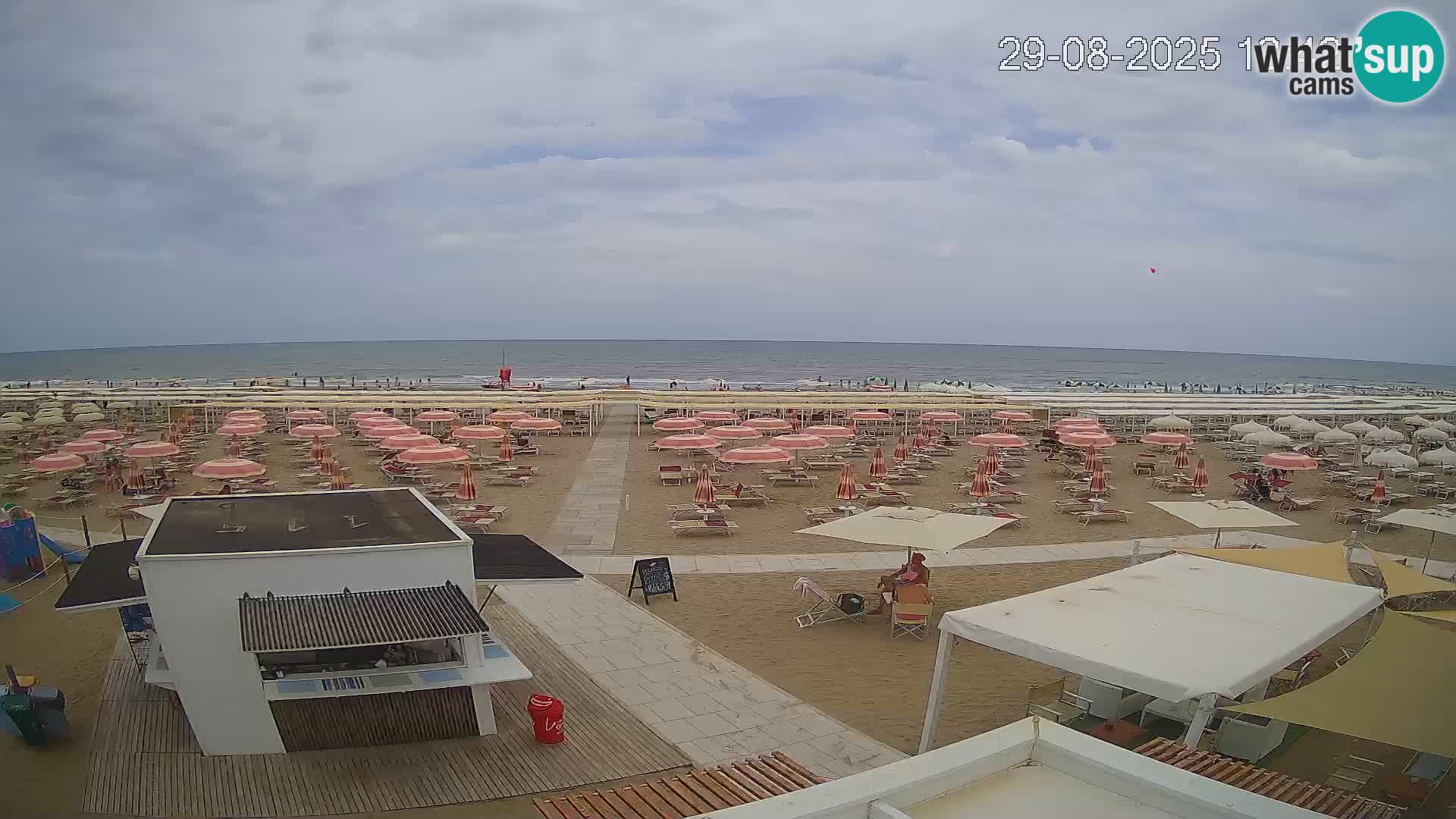 Webcam Riccione plage – Bagni Oreste spiaggia 115 – Italie