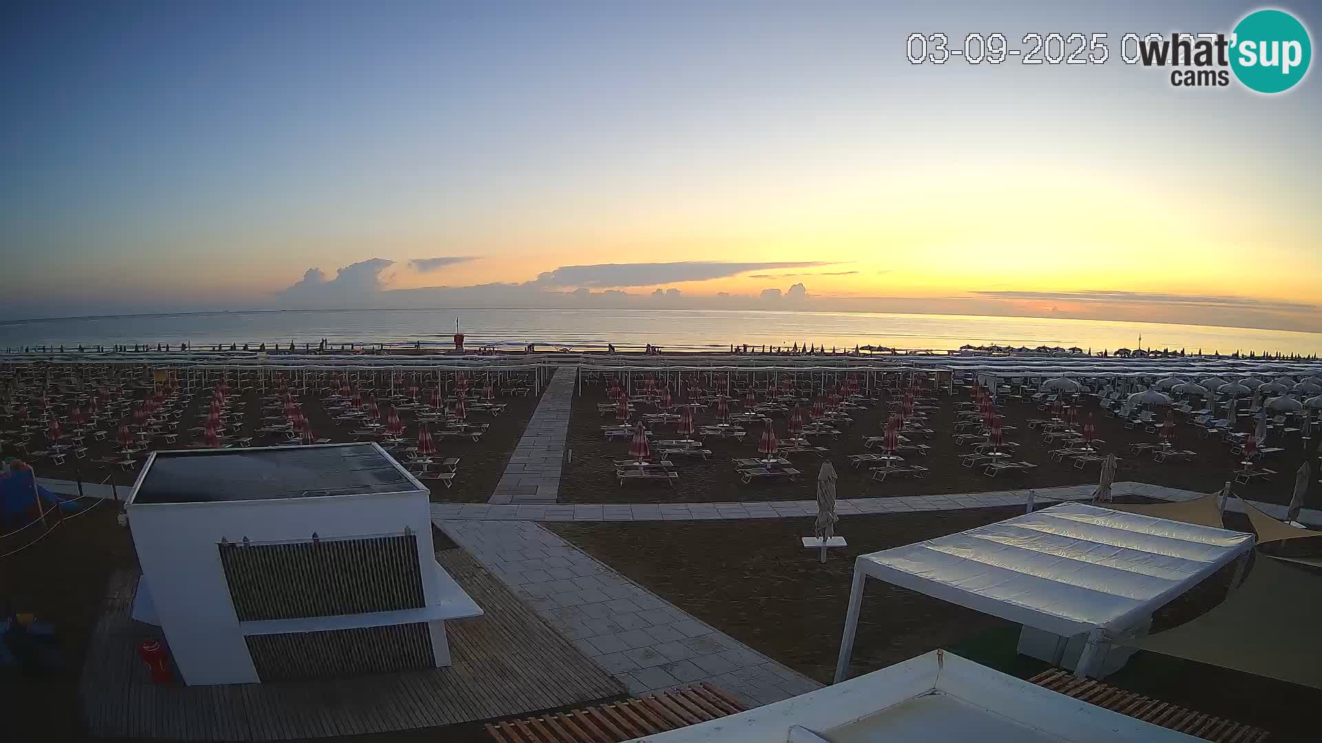 Live webcam Riccione – Bagni Oreste spiaggia 115