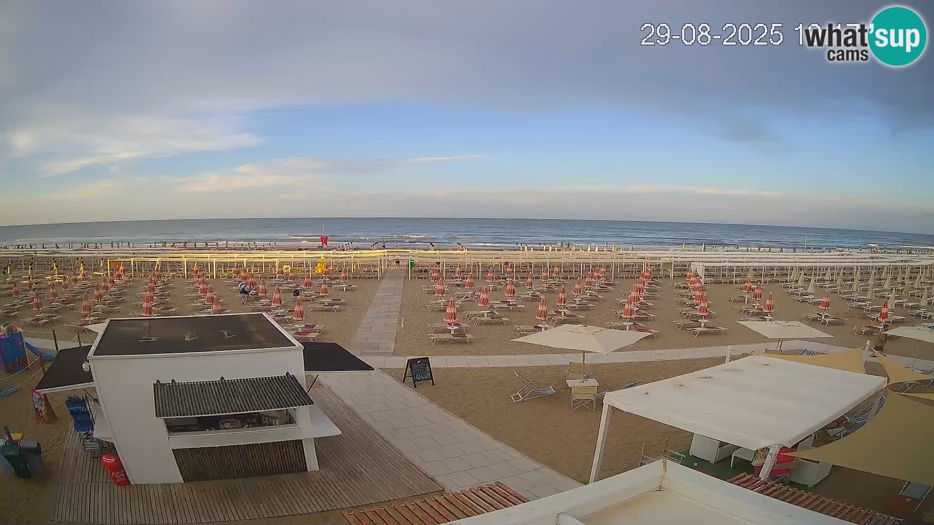 Web kamera plaža Riccione – Bagni Oreste spiaggia 115 – Italija