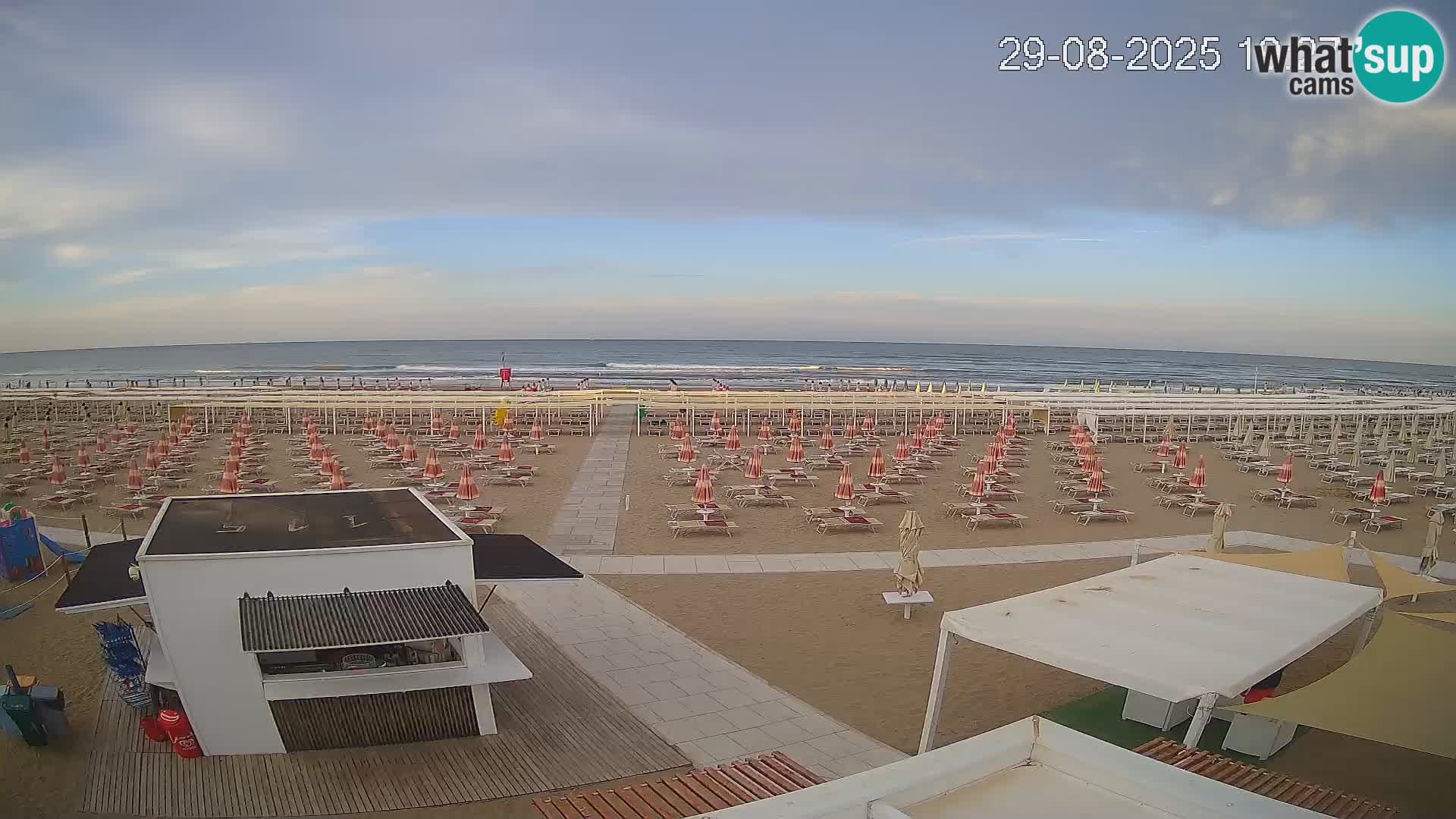 Camera en vivo playa Riccione – Bagni Oreste spiaggia 115 – Italia