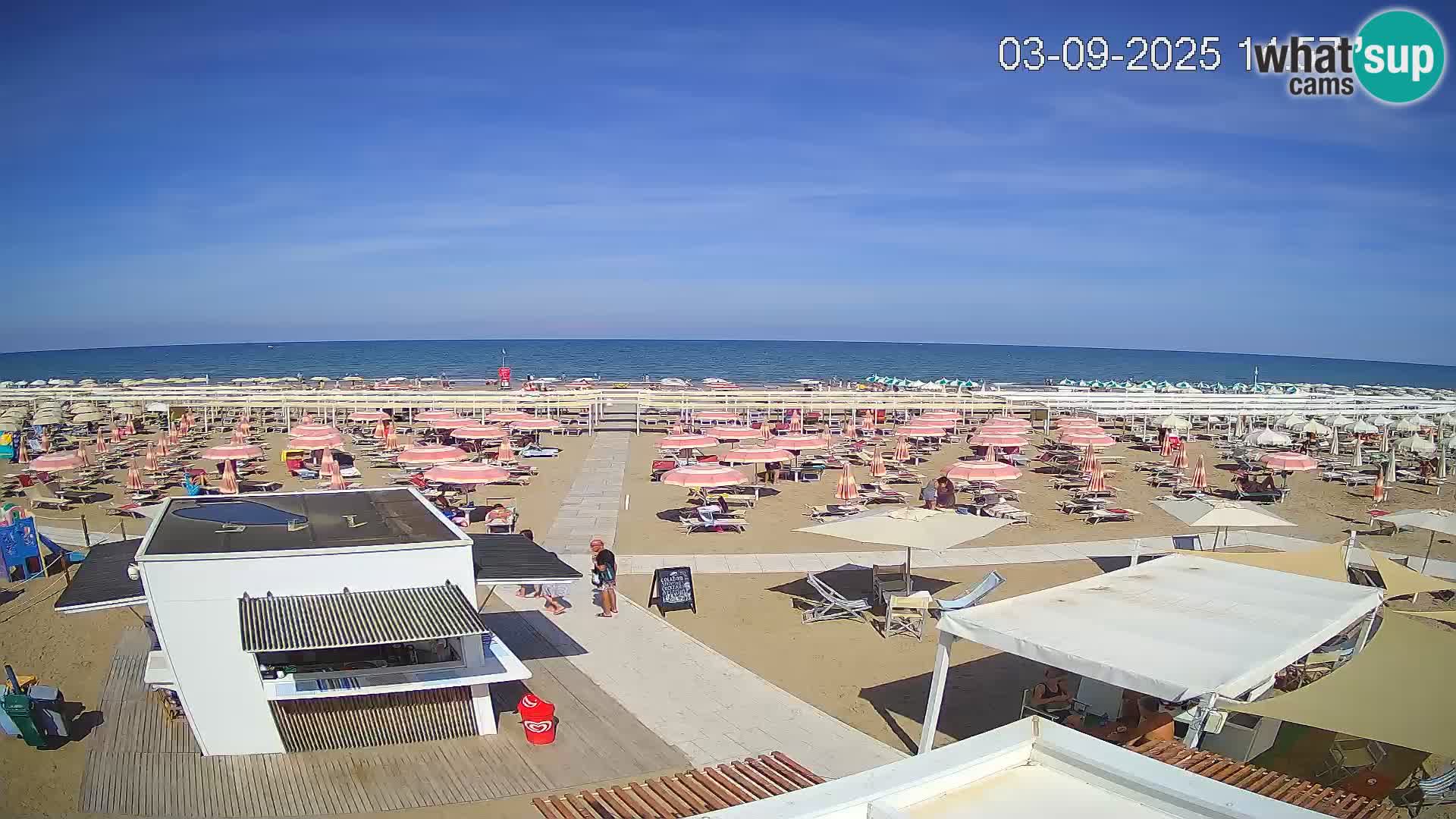 Live webcam Riccione beach – Bagni Oreste spiaggia 115