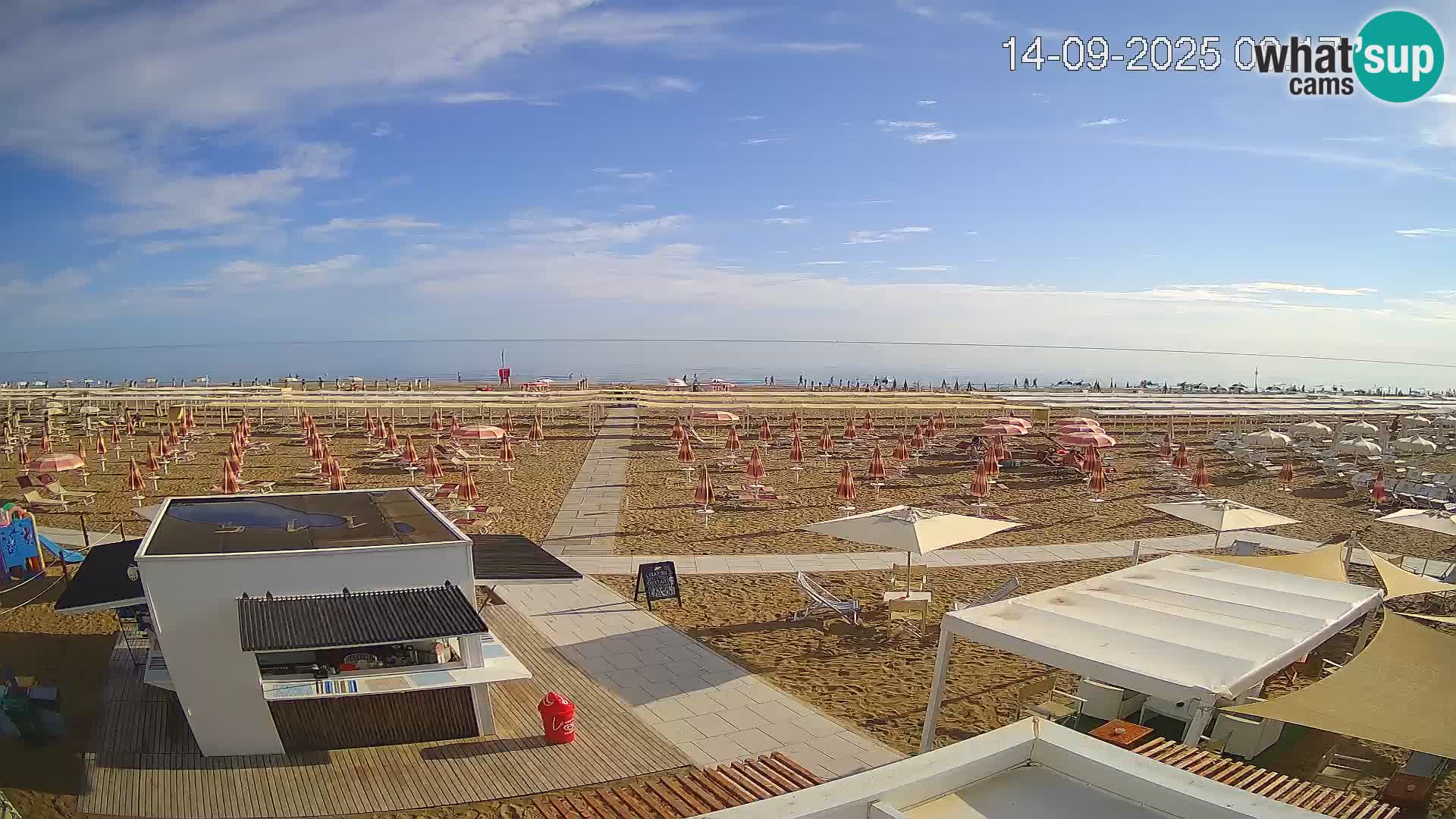 Live webcam Riccione – Bagni Oreste spiaggia 115