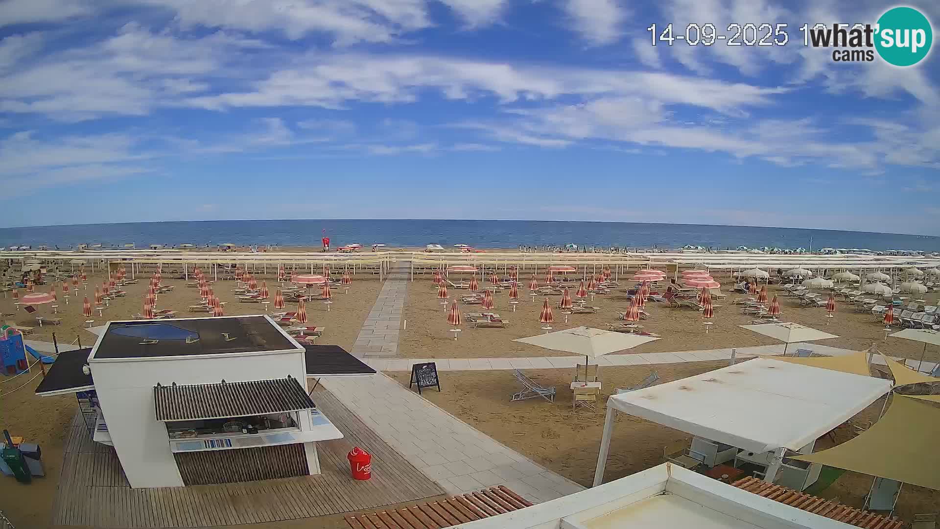 Live webcam Riccione beach – Bagni Oreste spiaggia 115