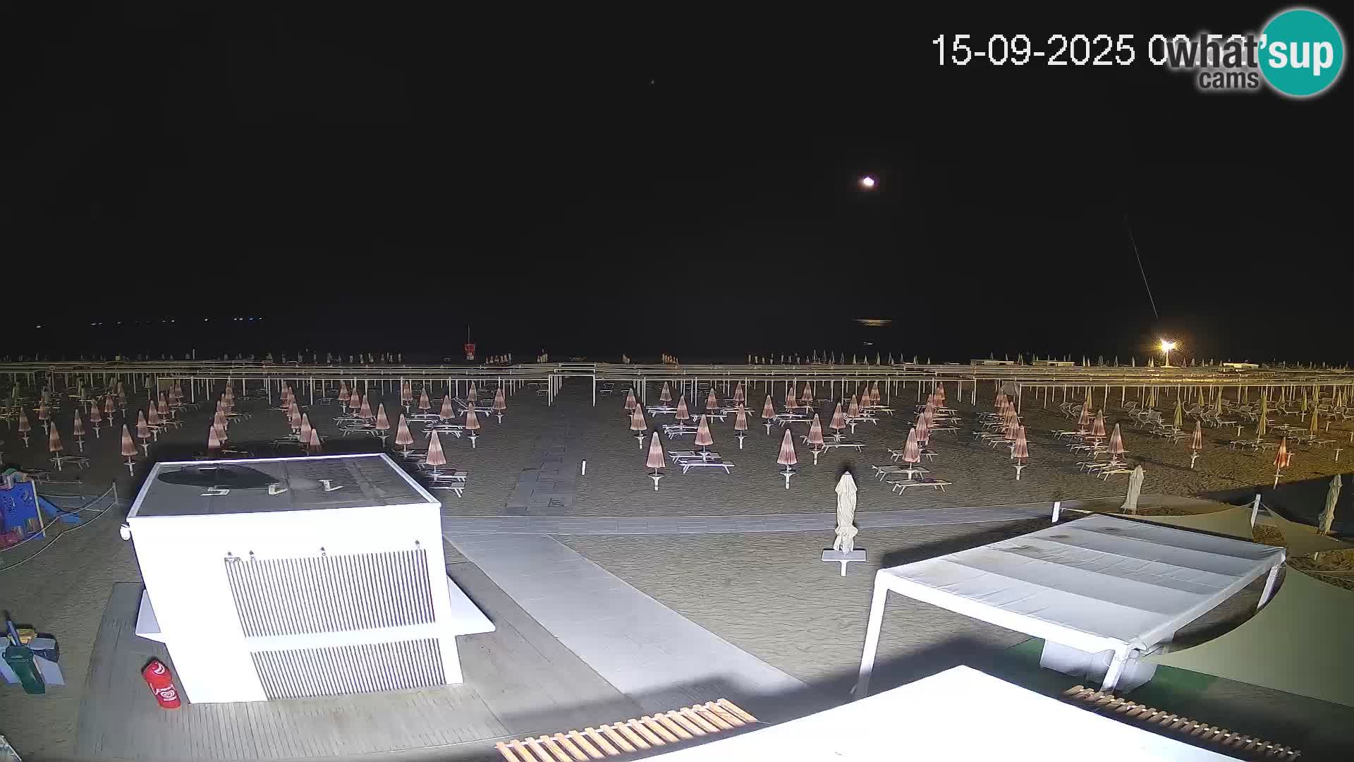Live webcam Riccione Strand – Bagni Oreste spiaggia 115 – Italien