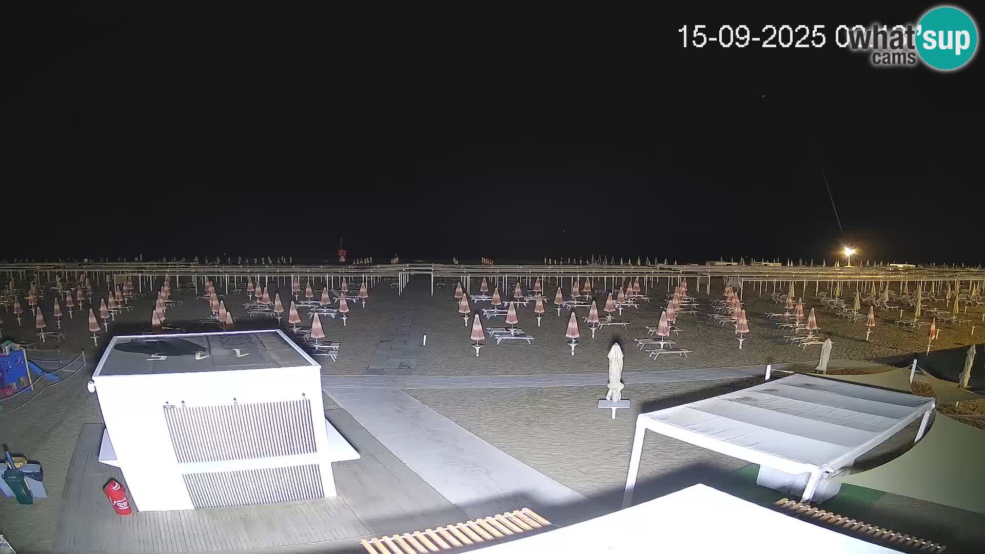 Live webcam Riccione Strand – Bagni Oreste spiaggia 115 – Italien