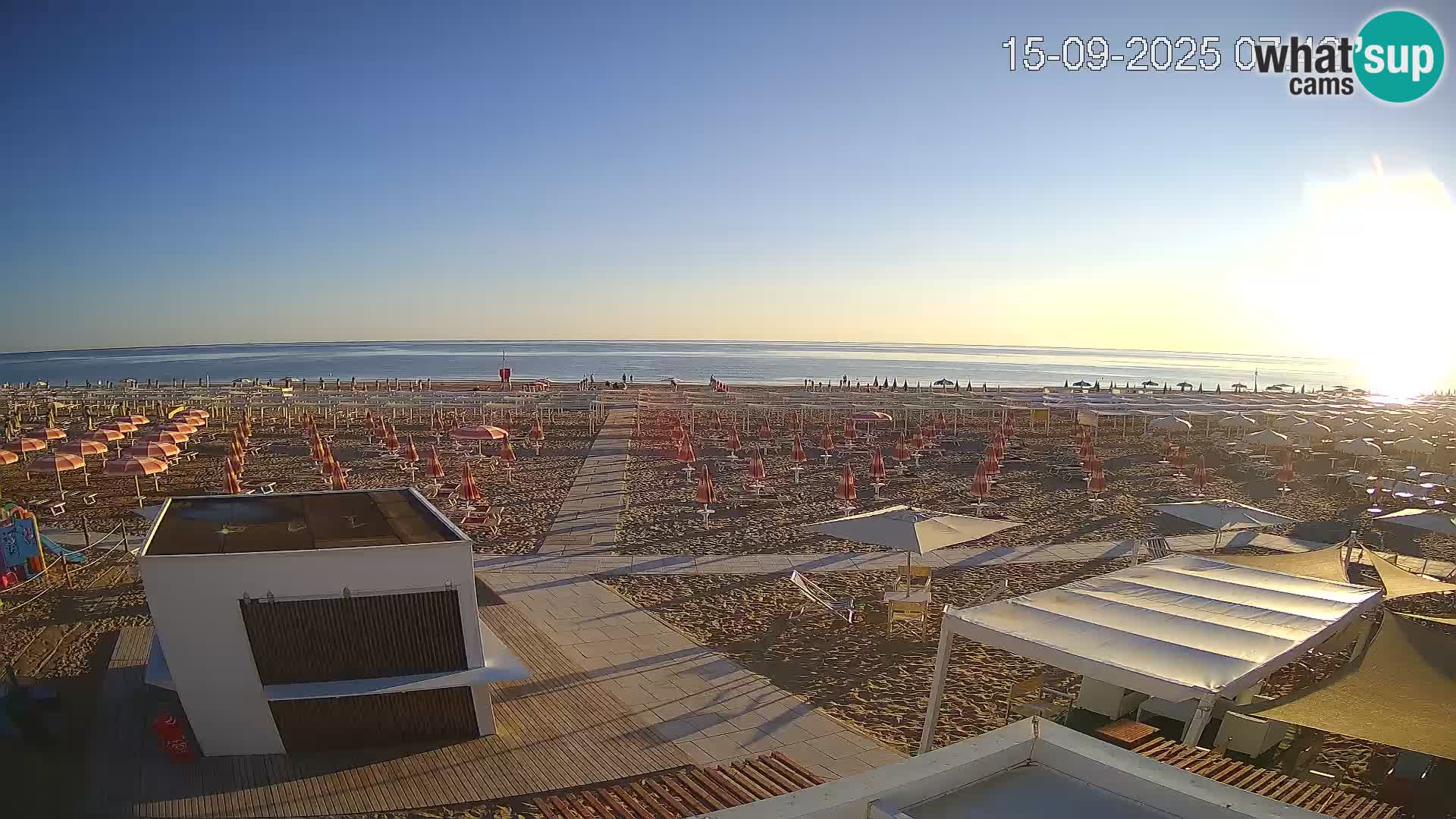 Live webcam Riccione – Bagni Oreste spiaggia 115