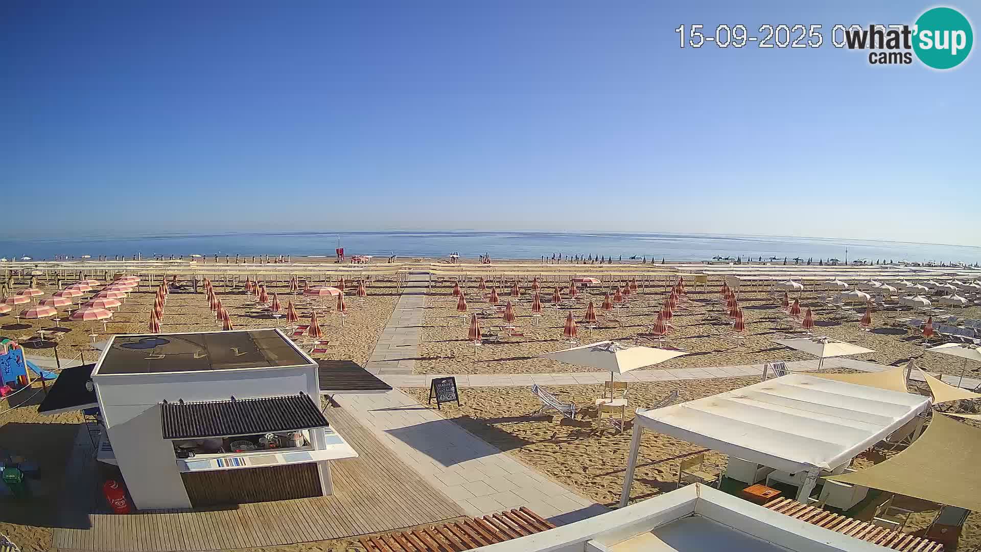 Camera en vivo playa Riccione – Bagni Oreste spiaggia 115 – Italia