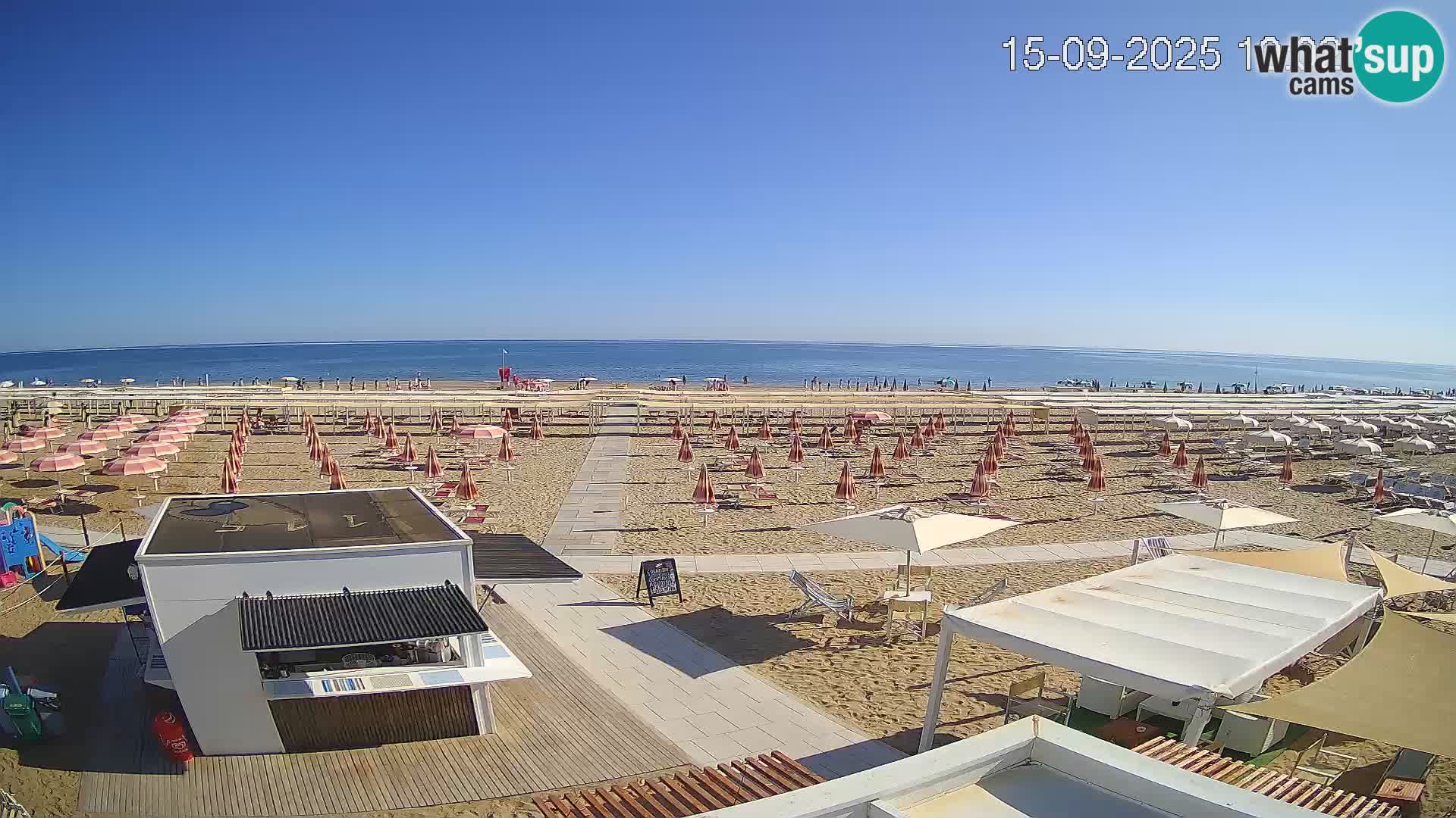 Web kamera plaža Riccione – Bagni Oreste spiaggia 115 – Italija