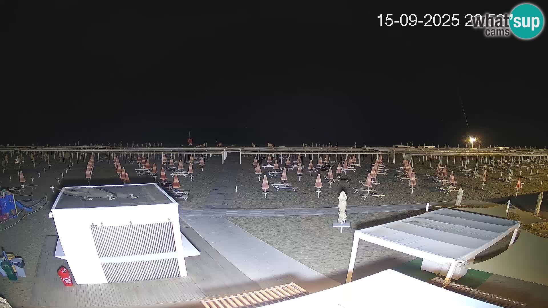 Live webcam Riccione Strand – Bagni Oreste spiaggia 115 – Italien