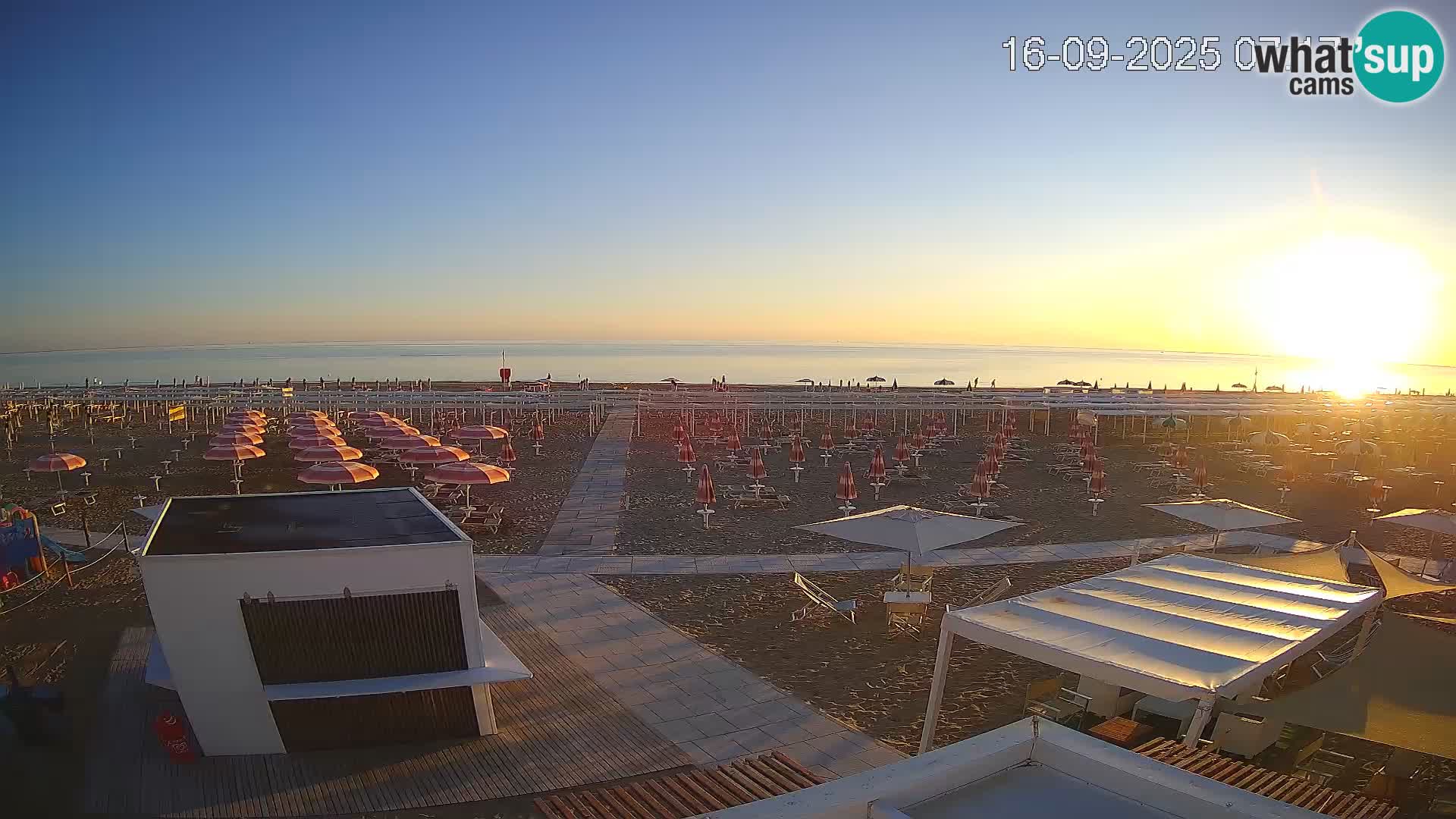 Live webcam Riccione beach – Bagni Oreste spiaggia 115
