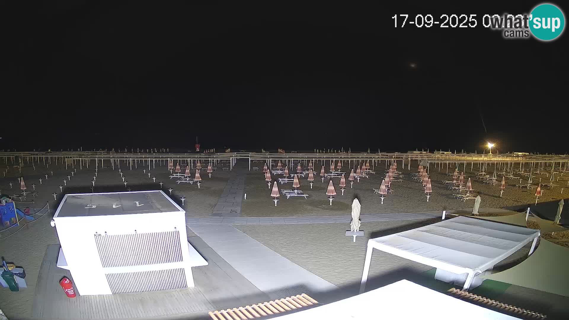 Webcam Riccione plage – Bagni Oreste spiaggia 115 – Italie