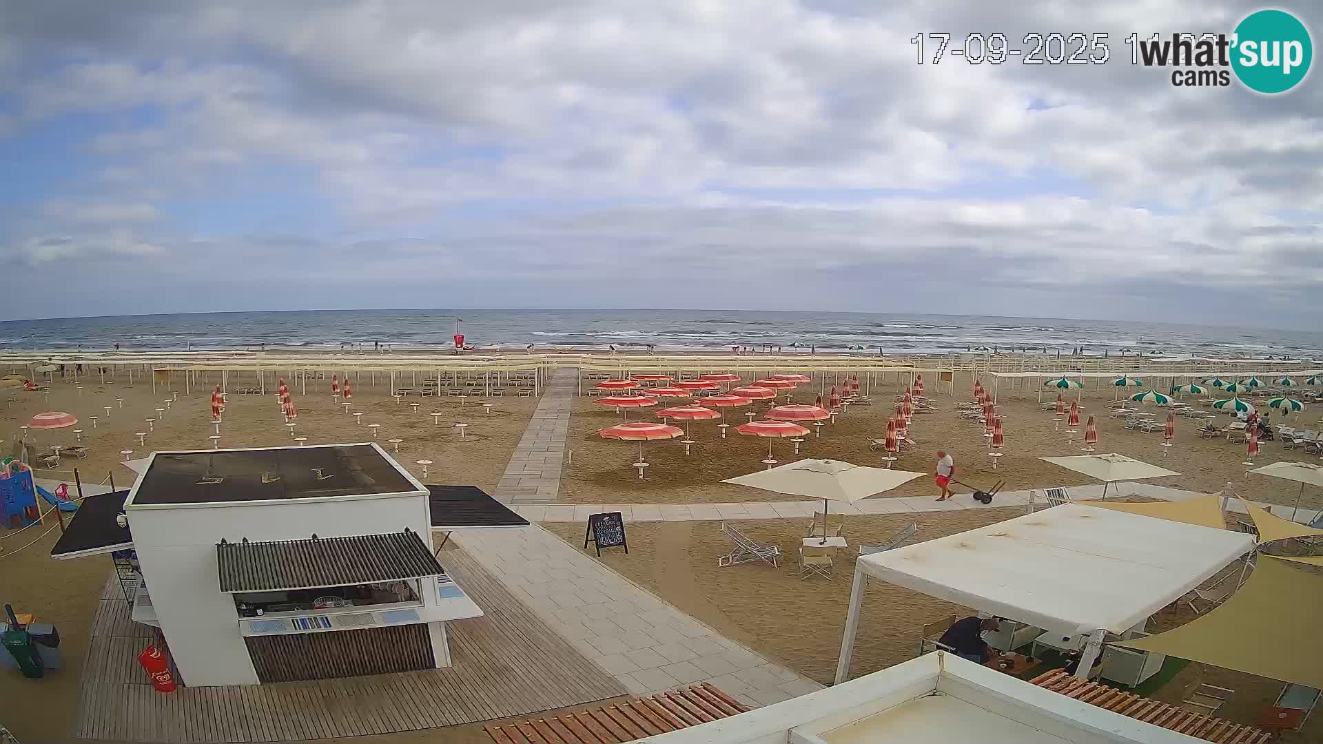 Spletna kamera plaža Riccione – Bagni Oreste spiaggia 115 – Italija