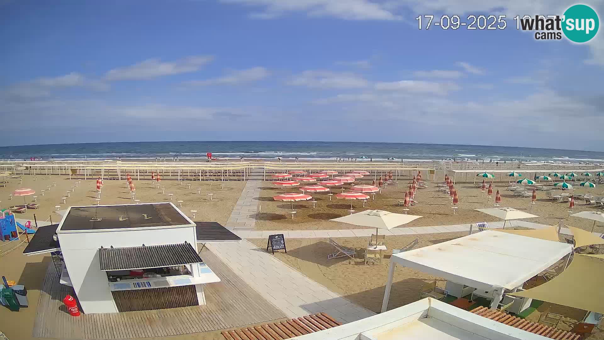 Webcam Riccione plage – Bagni Oreste spiaggia 115 – Italie