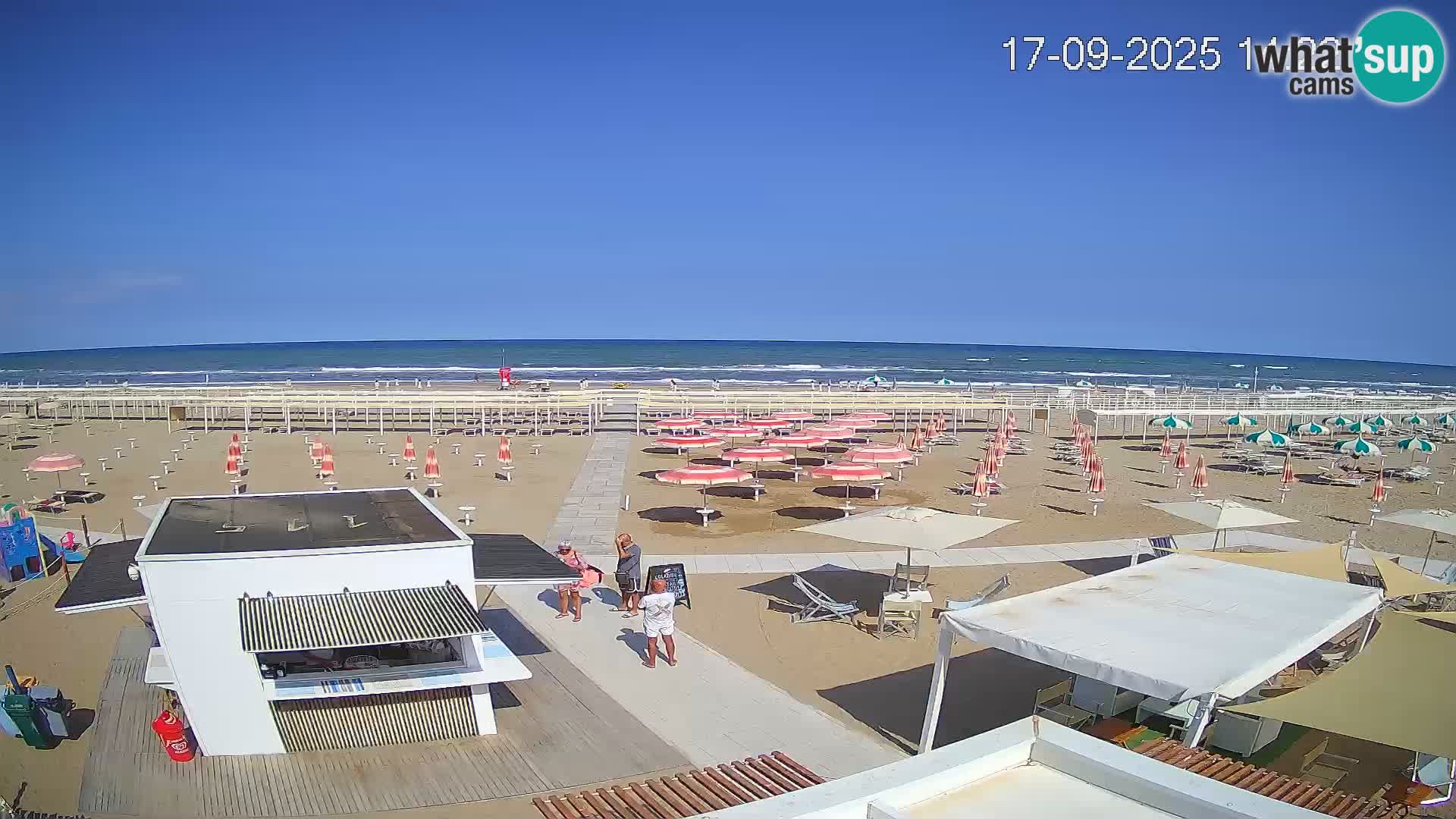 Webcam Riccione plage – Bagni Oreste spiaggia 115 – Italie