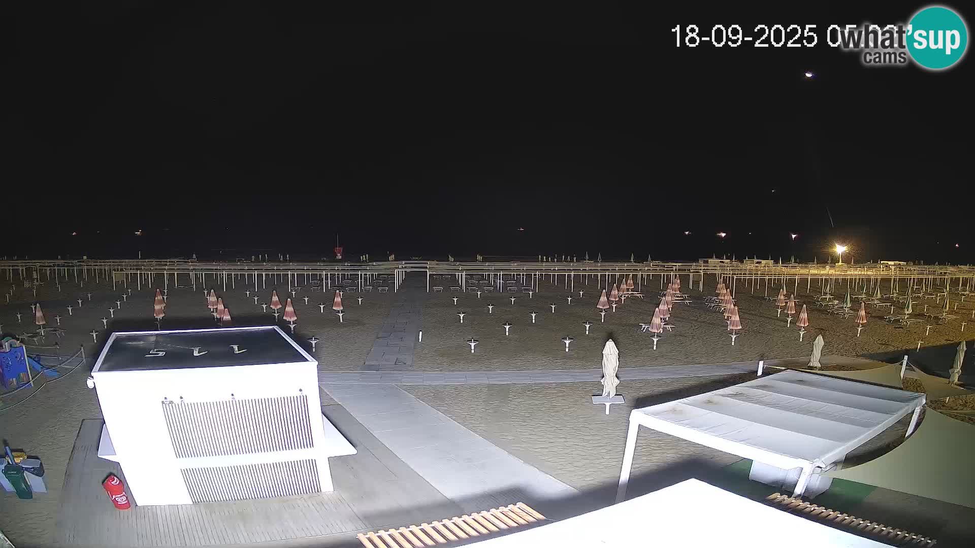 Live webcam Riccione Strand – Bagni Oreste spiaggia 115 – Italien