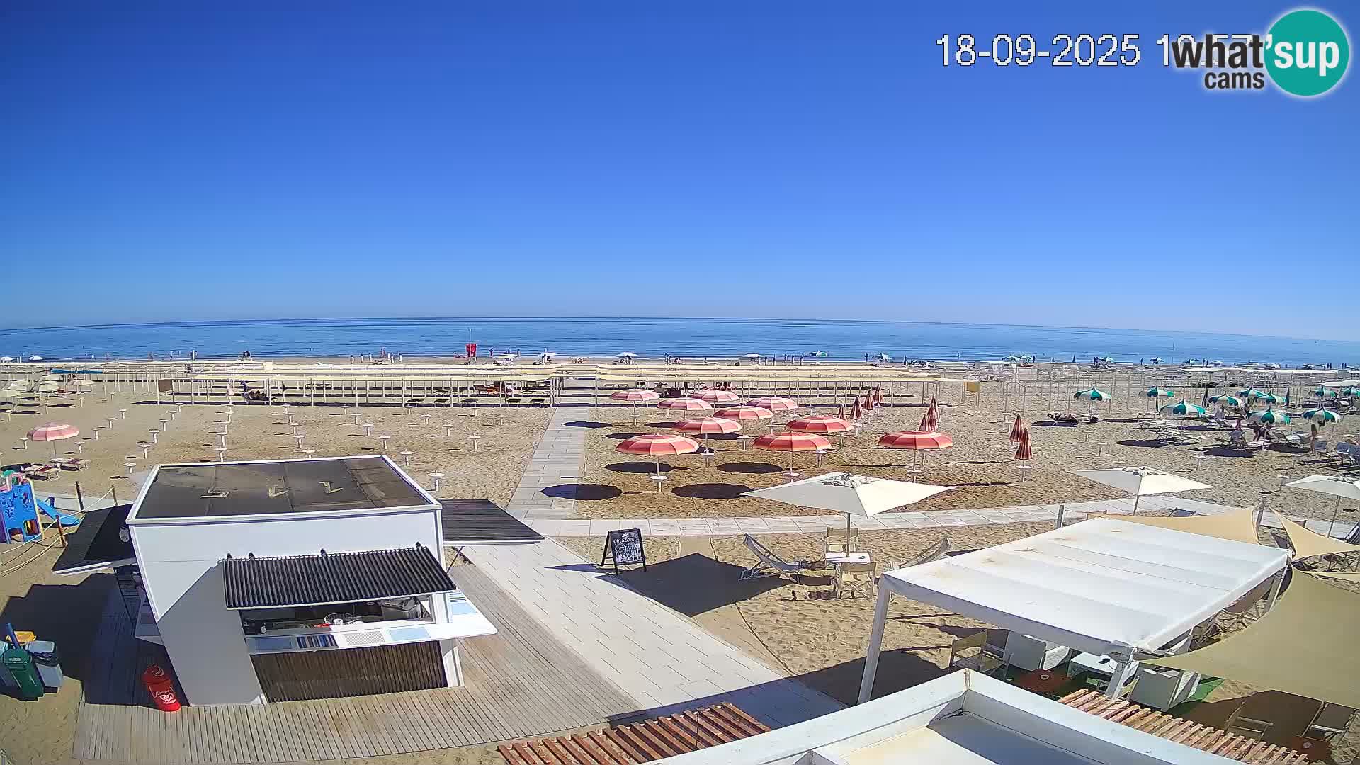 Live webcam Riccione beach – Bagni Oreste spiaggia 115