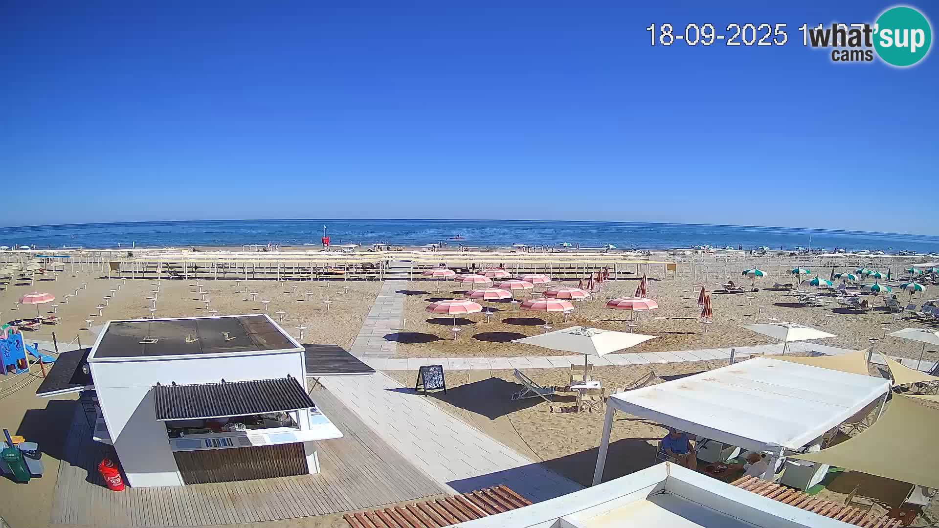 Camera en vivo playa Riccione – Bagni Oreste spiaggia 115 – Italia