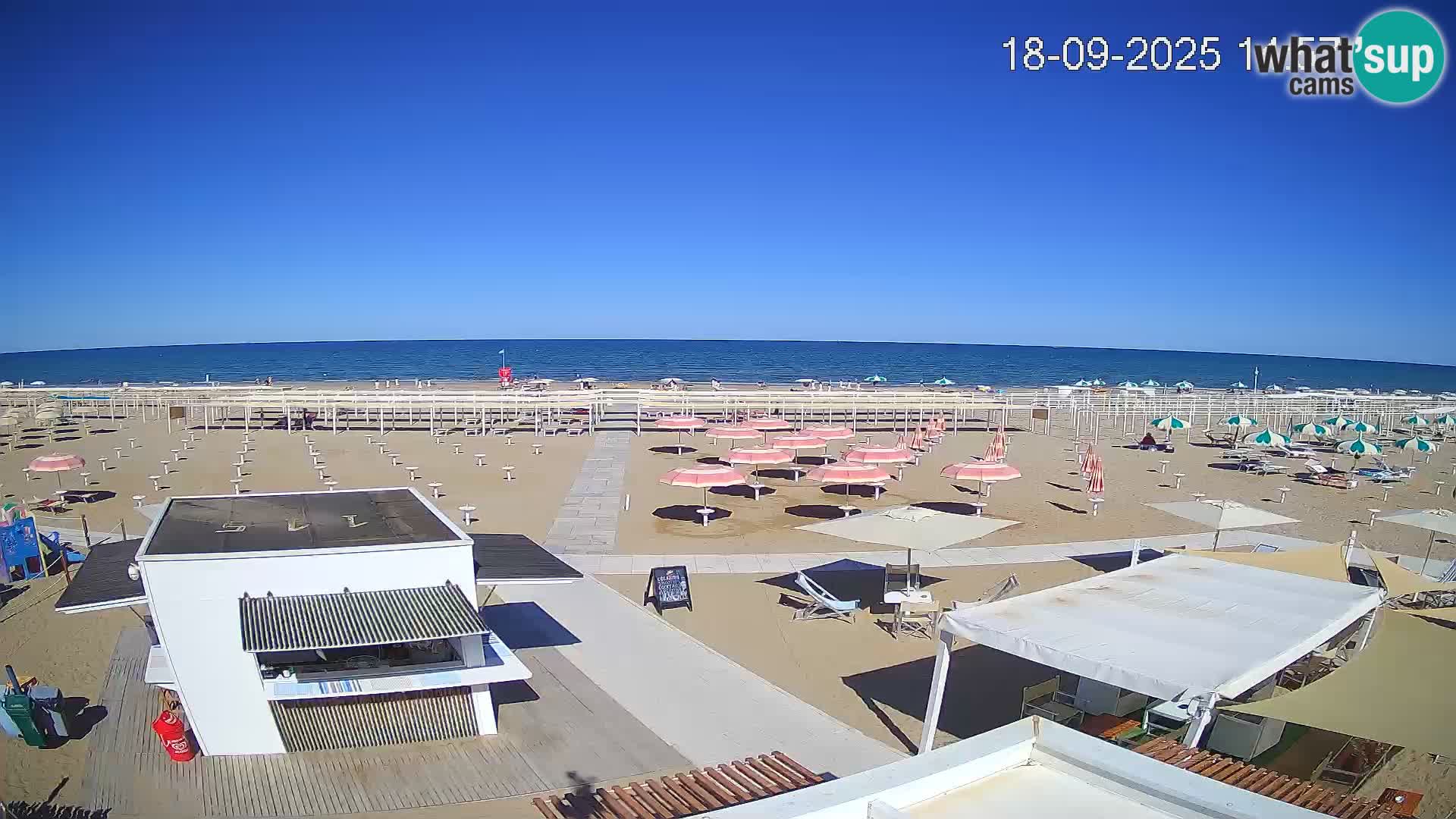 Webcam Riccione plage – Bagni Oreste spiaggia 115 – Italie