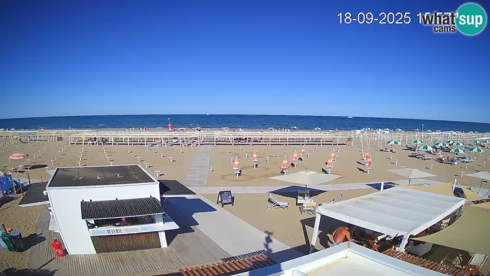 Camera en vivo playa Riccione – Bagni Oreste spiaggia 115 – Italia