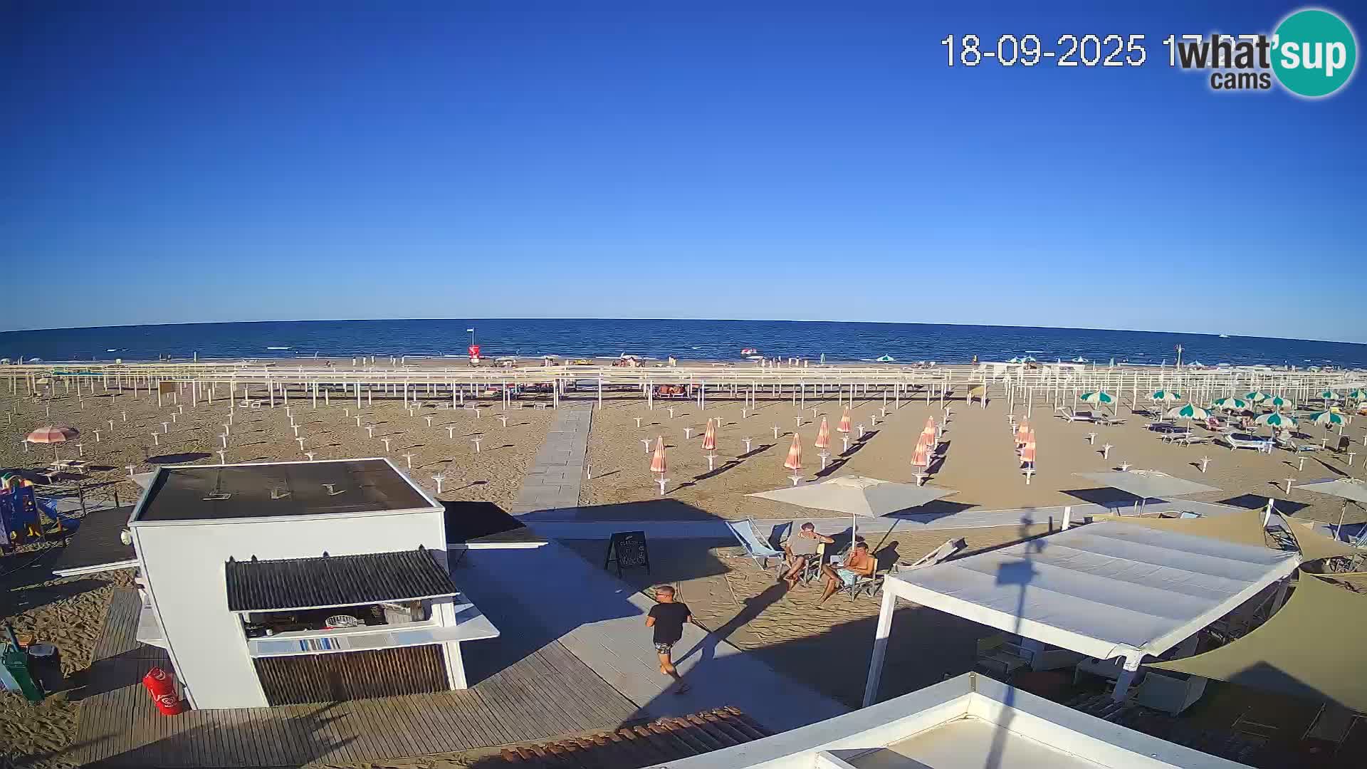 Camera en vivo playa Riccione – Bagni Oreste spiaggia 115 – Italia
