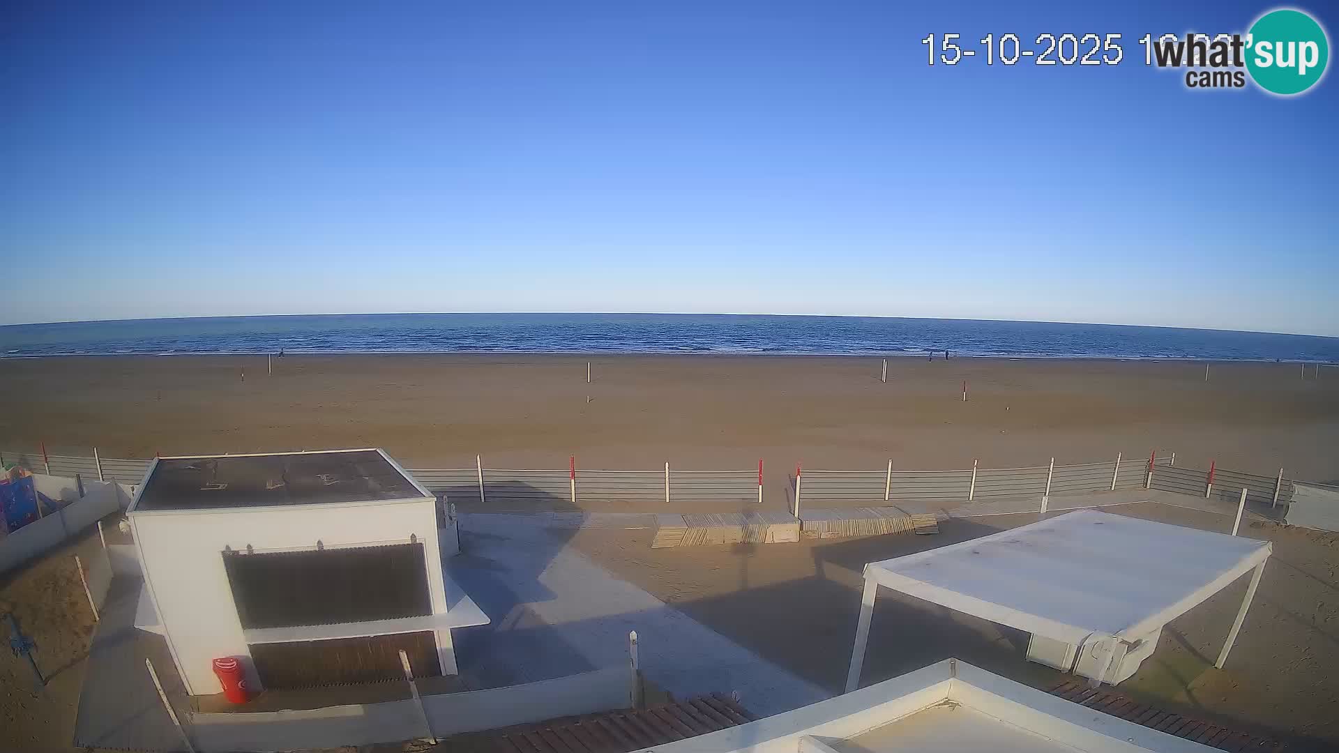 Webcam Riccione plage – Bagni Oreste spiaggia 115 – Italie