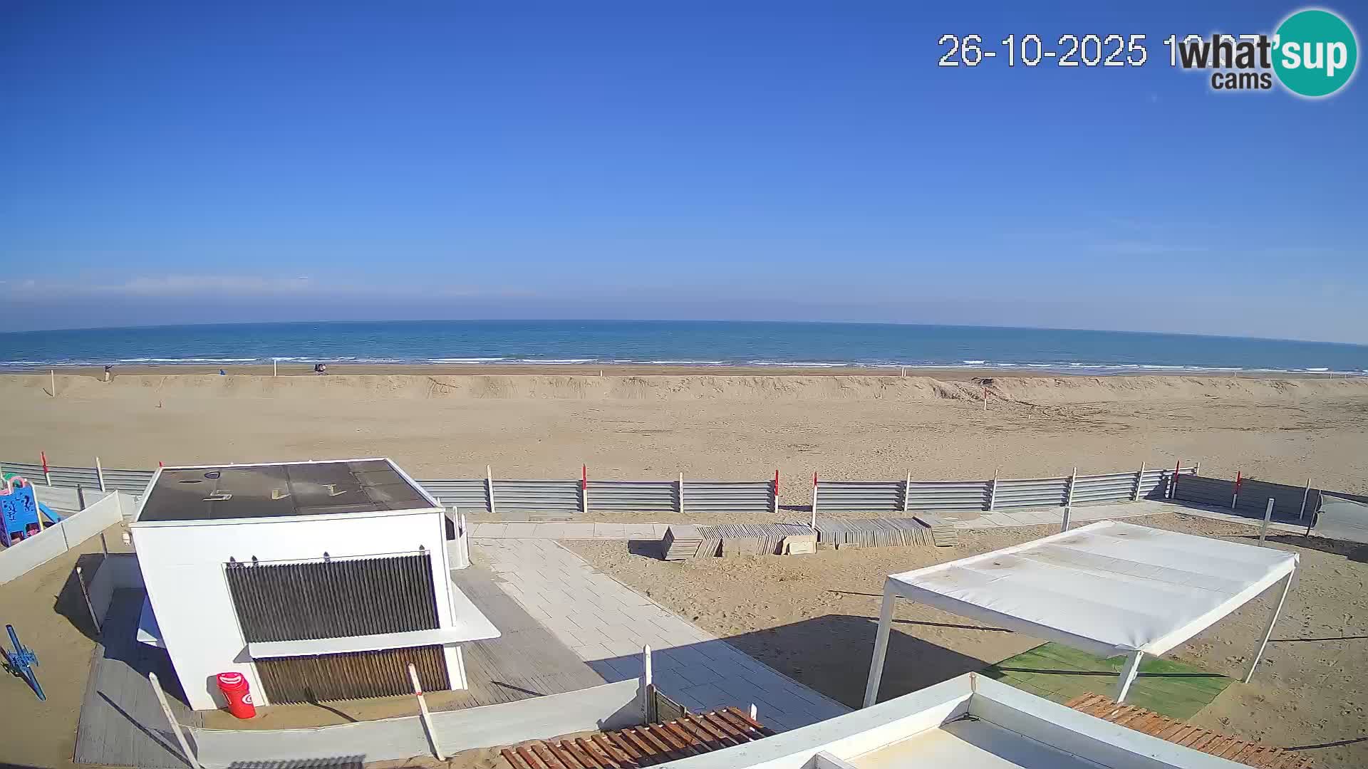 Webcam Riccione plage – Bagni Oreste spiaggia 115 – Italie