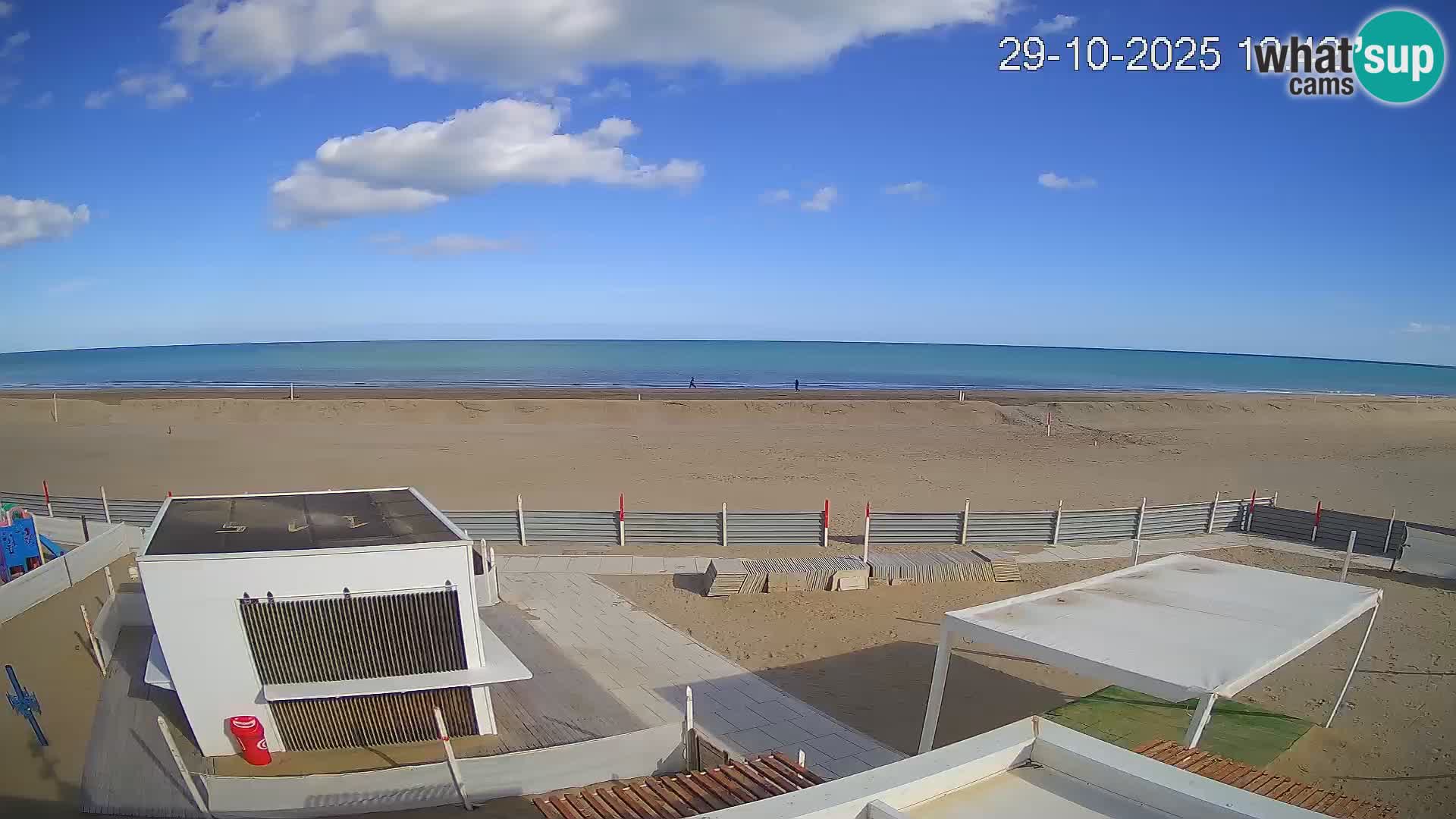 Live webcam Riccione Strand – Bagni Oreste spiaggia 115 – Italien