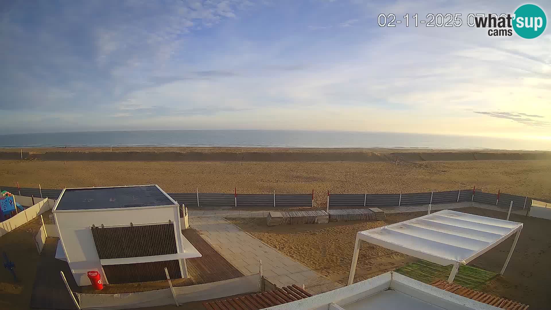 Camera en vivo playa Riccione – Bagni Oreste spiaggia 115 – Italia