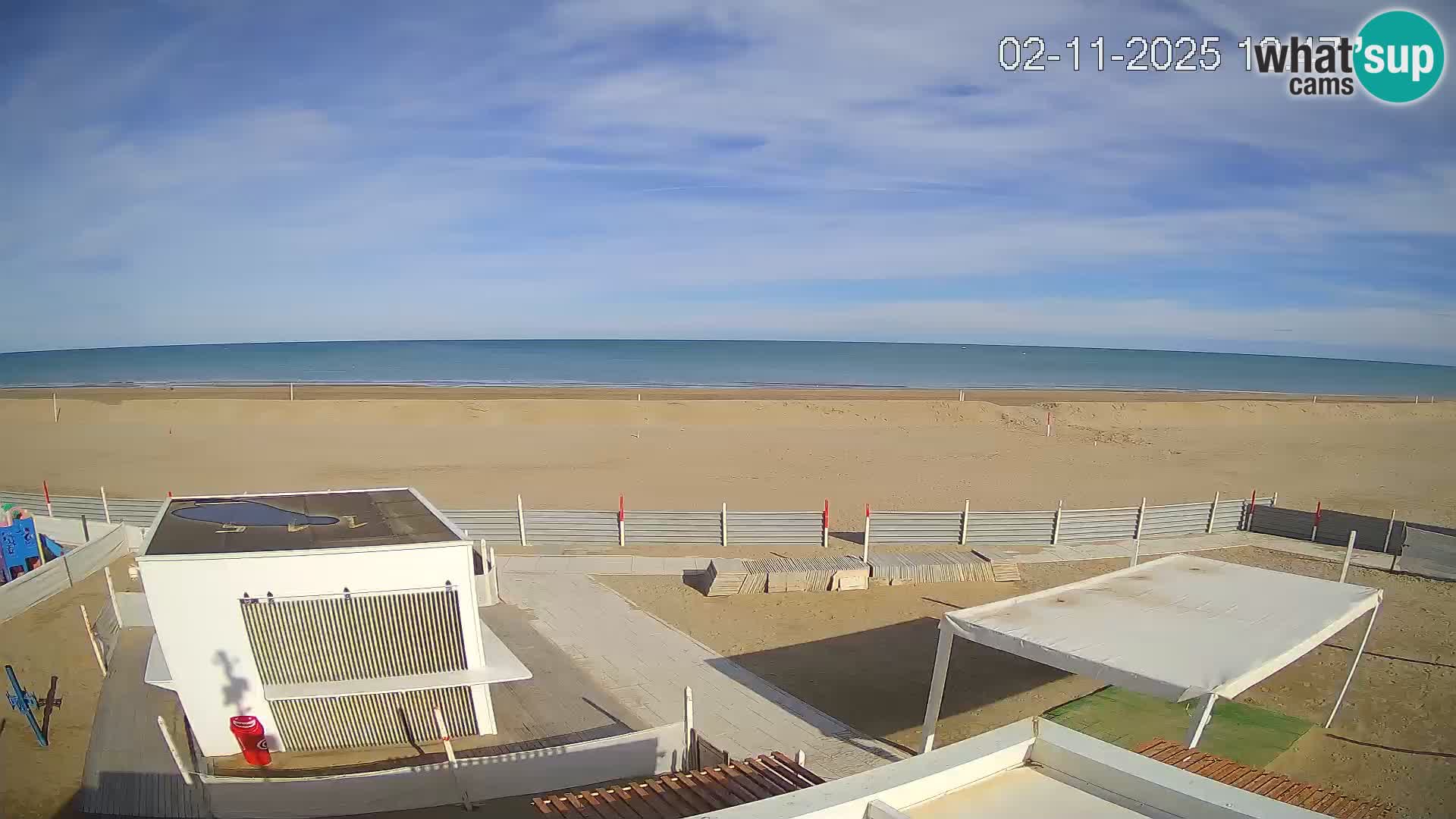 Webcam Riccione plage – Bagni Oreste spiaggia 115 – Italie
