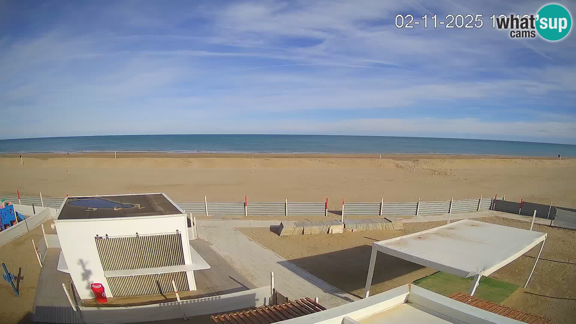 Live webcam Riccione – Bagni Oreste spiaggia 115