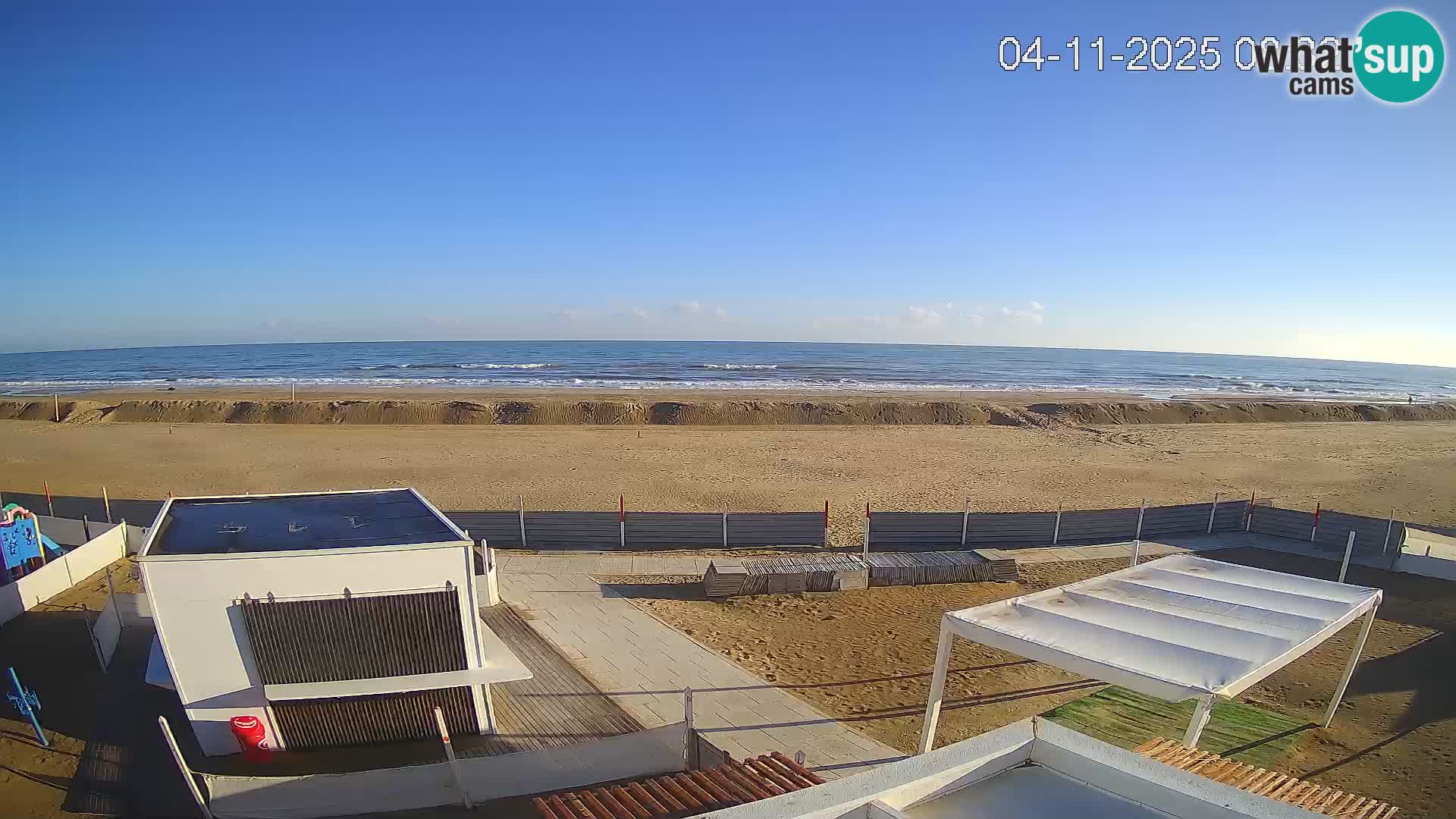 Live webcam Riccione Strand – Bagni Oreste spiaggia 115 – Italien