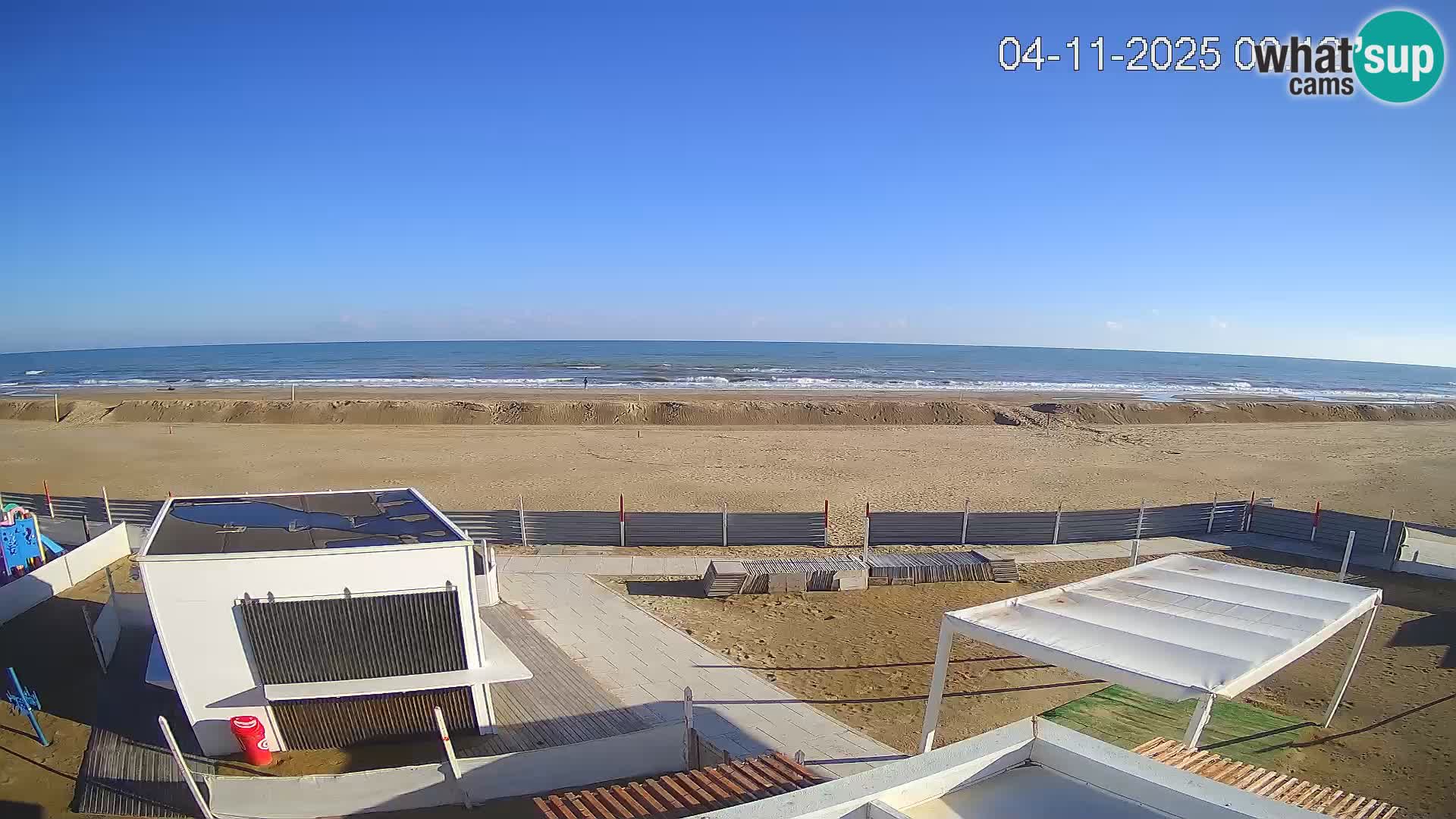Webcam Riccione plage – Bagni Oreste spiaggia 115 – Italie
