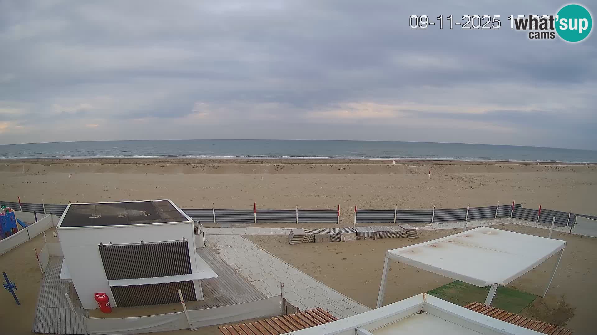 Live webcam Riccione Strand – Bagni Oreste spiaggia 115 – Italien