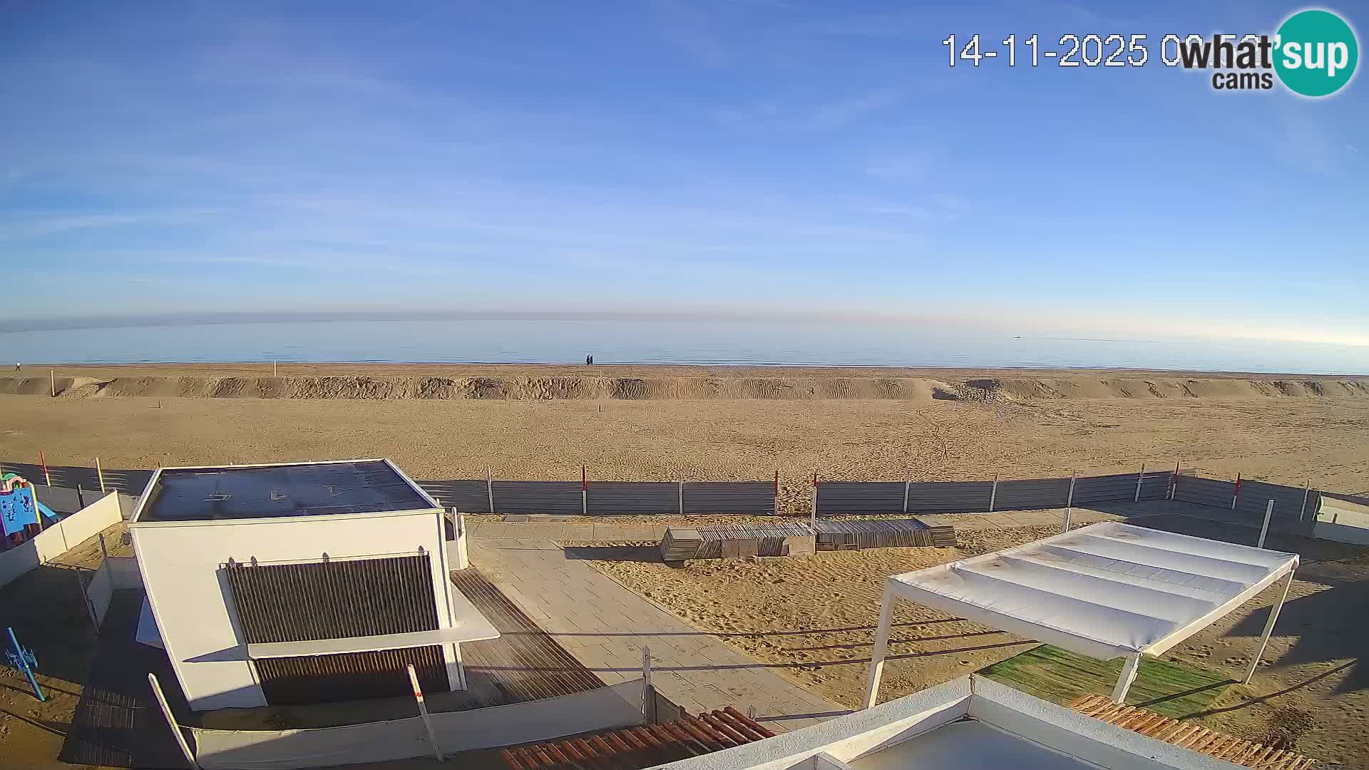 Webcam Riccione plage – Bagni Oreste spiaggia 115 – Italie