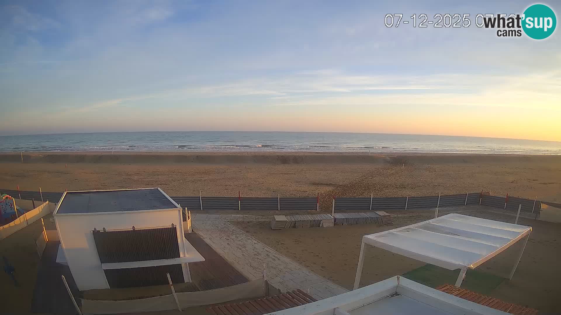 Live webcam Riccione Strand – Bagni Oreste spiaggia 115 – Italien