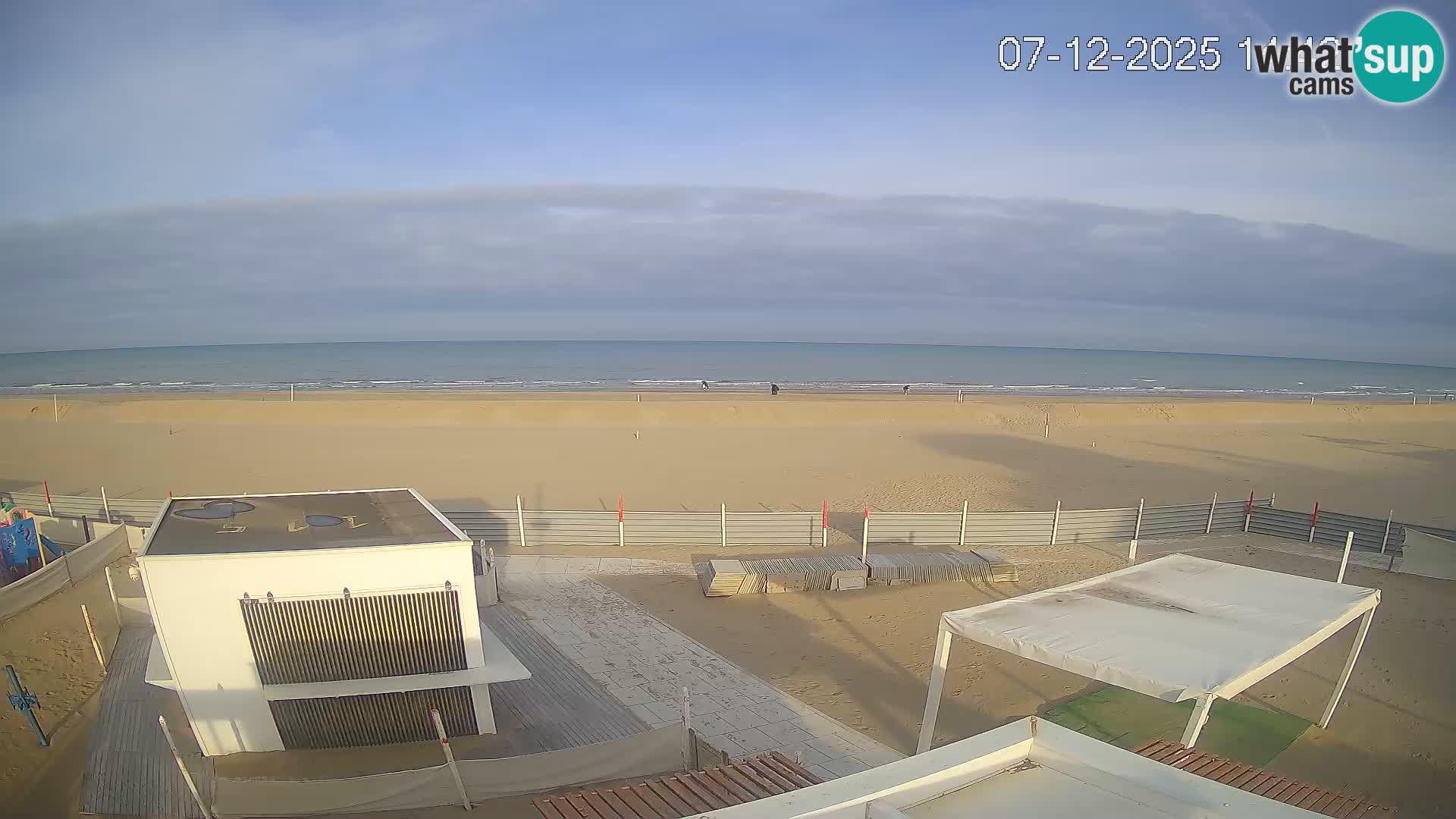 Live webcam Riccione Strand – Bagni Oreste spiaggia 115 – Italien