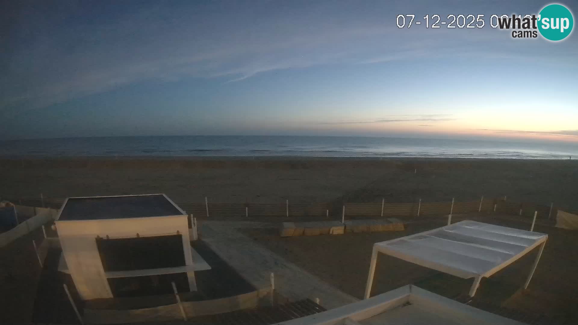 Live webcam Riccione Strand – Bagni Oreste spiaggia 115 – Italien