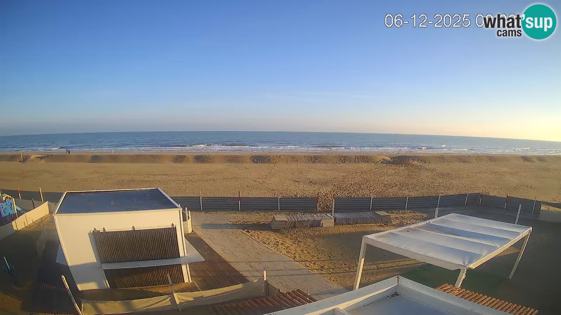 Live webcam Riccione Strand – Bagni Oreste spiaggia 115 – Italien