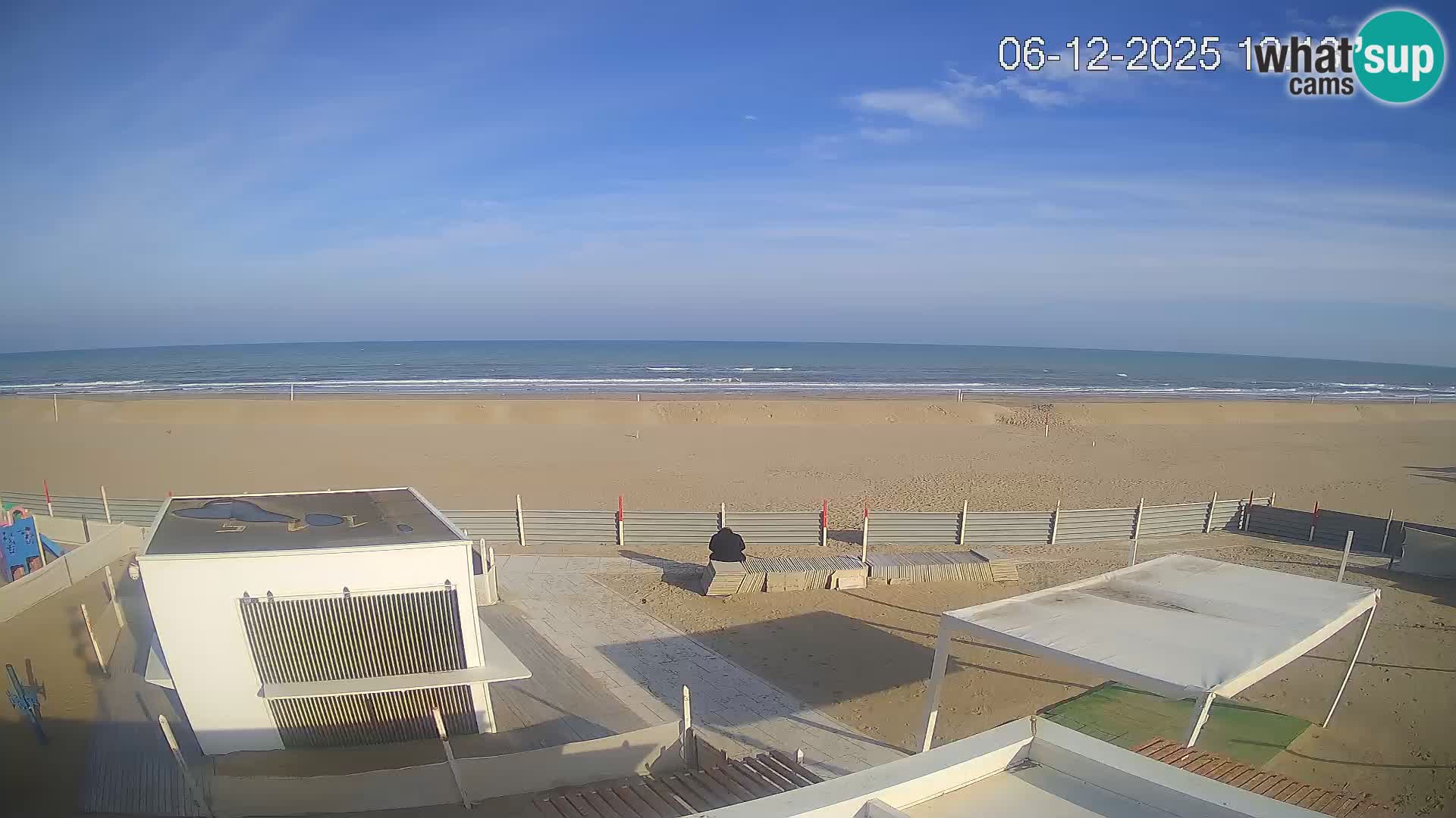 Webcam Riccione plage – Bagni Oreste spiaggia 115 – Italie