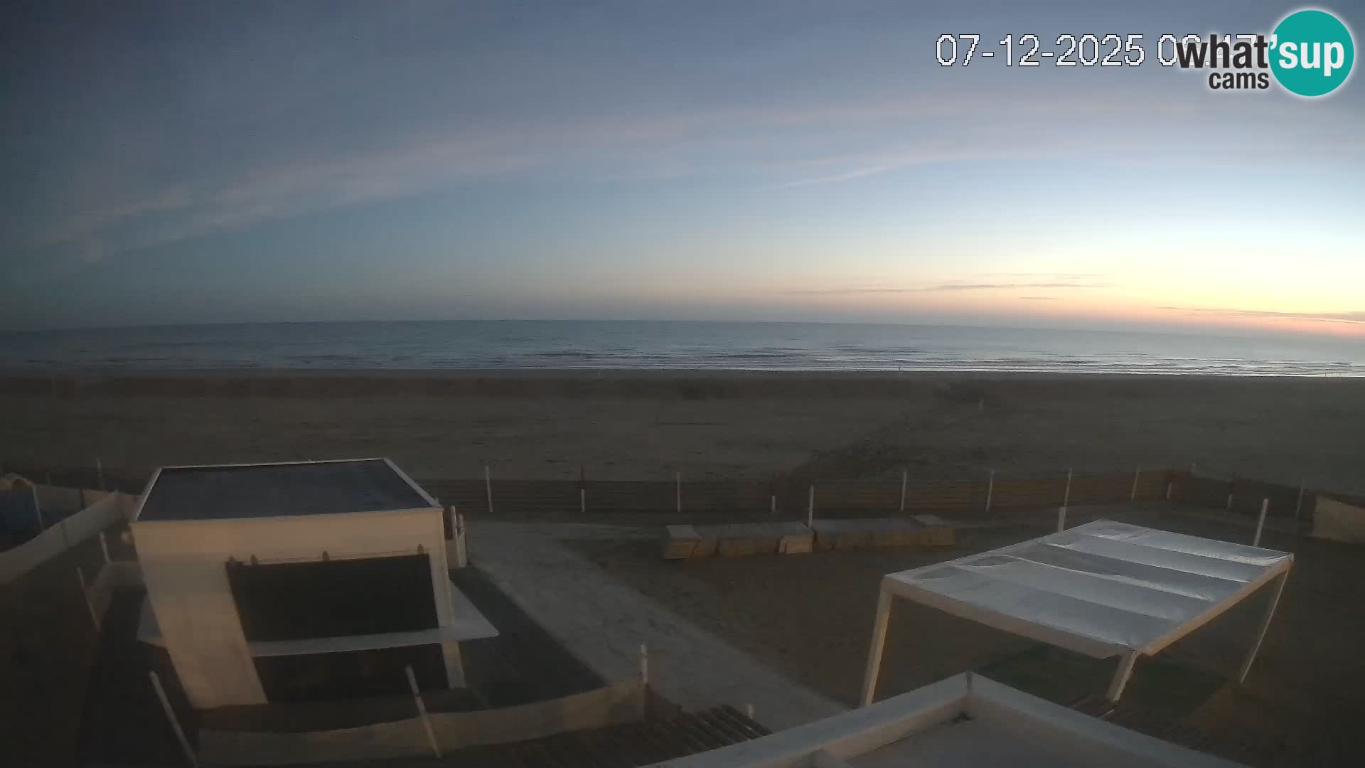 Live webcam Riccione Strand – Bagni Oreste spiaggia 115 – Italien