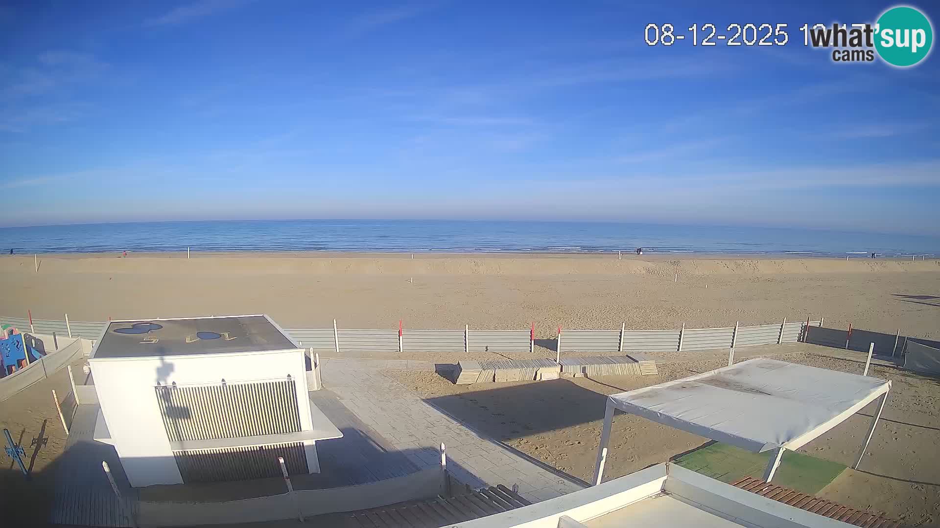 Webcam Riccione plage – Bagni Oreste spiaggia 115 – Italie