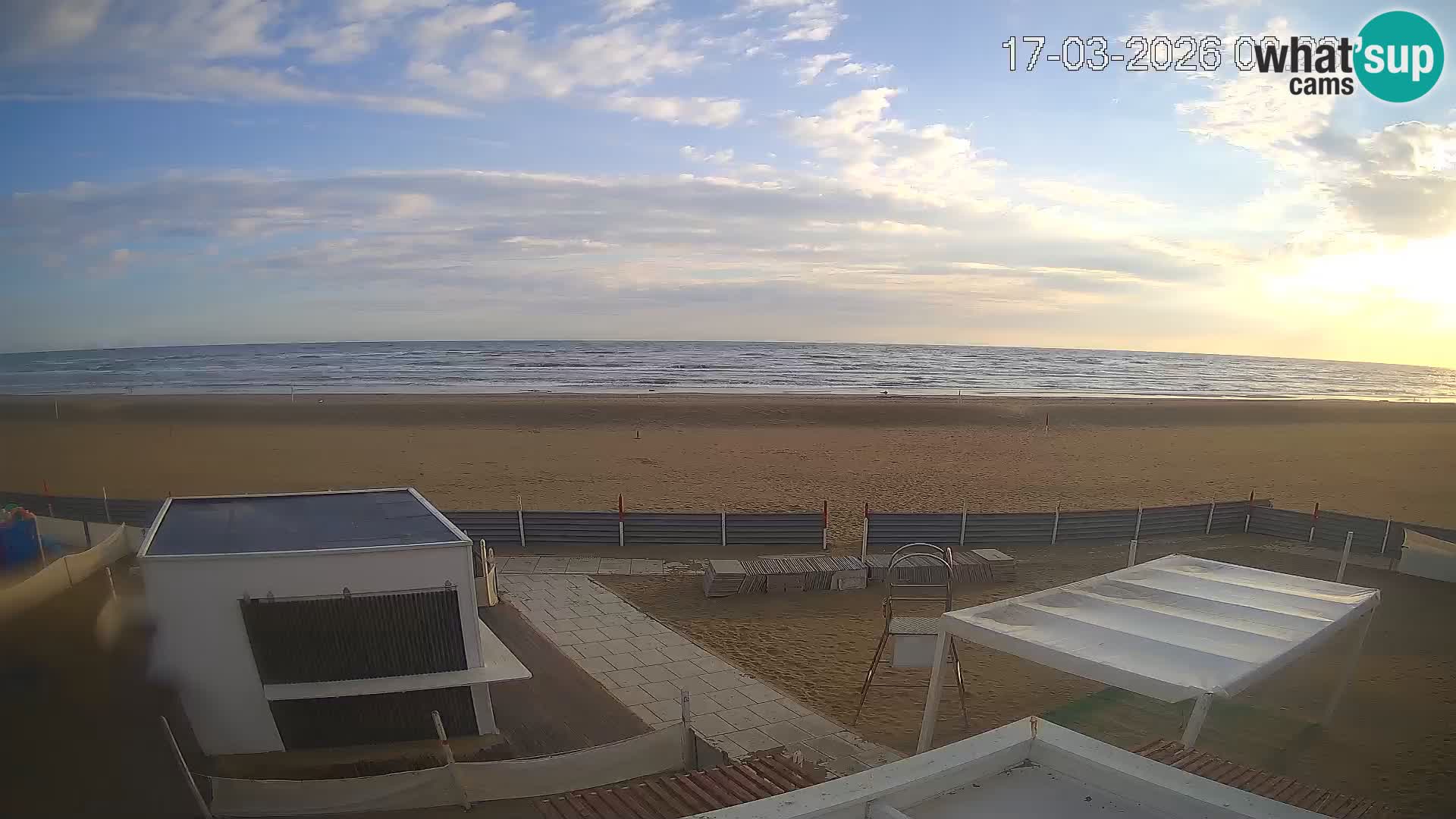 Live webcam Riccione Strand – Bagni Oreste spiaggia 115 – Italien