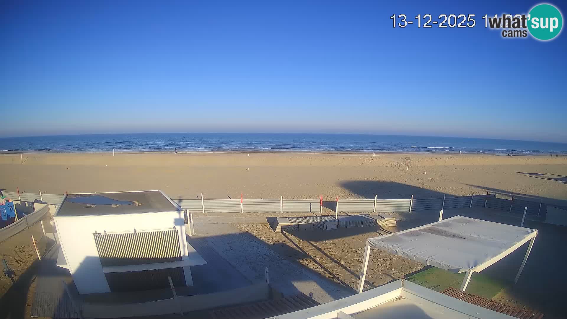 Live webcam Riccione Strand – Bagni Oreste spiaggia 115 – Italien