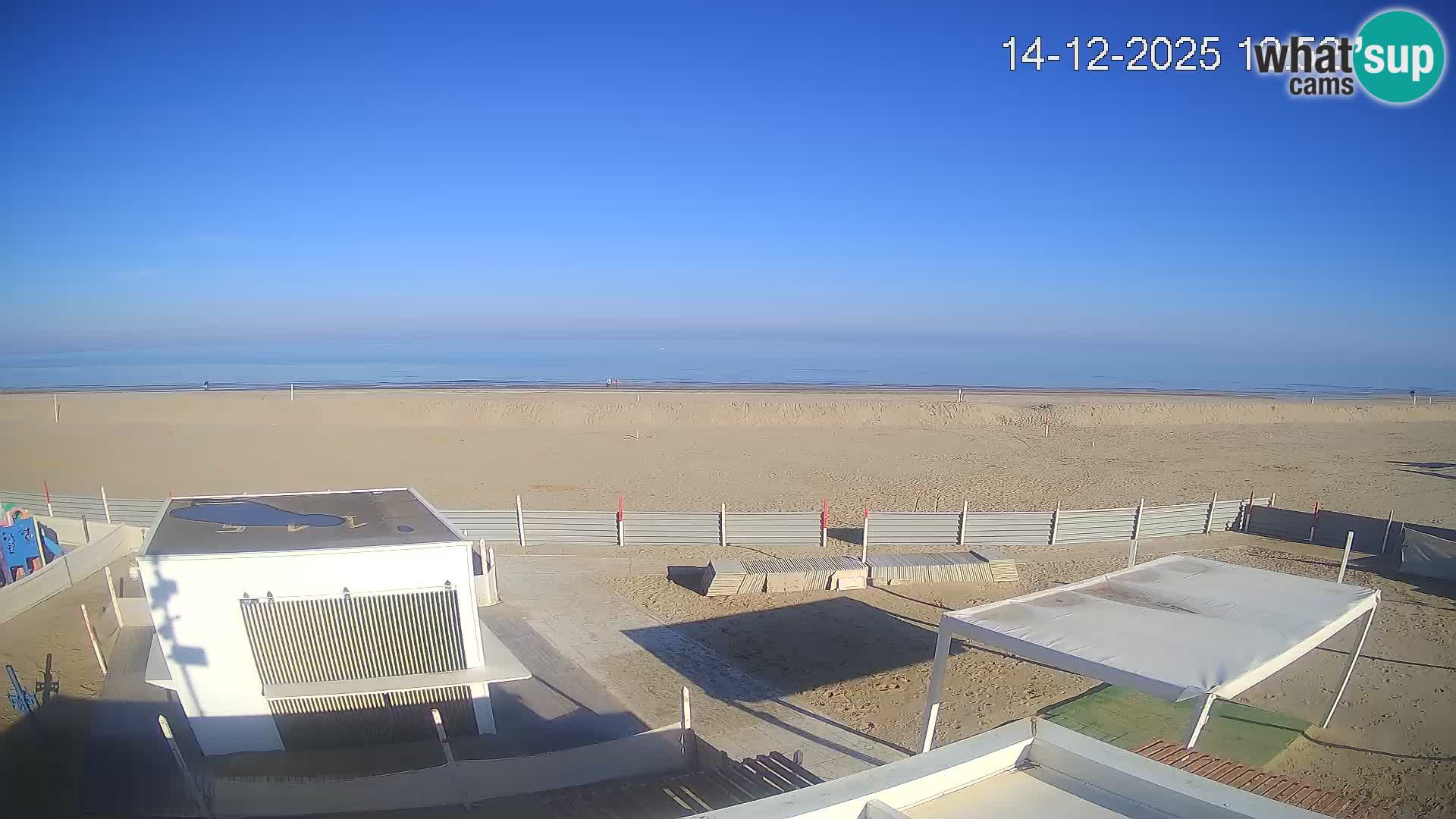 Webcam Riccione plage – Bagni Oreste spiaggia 115 – Italie