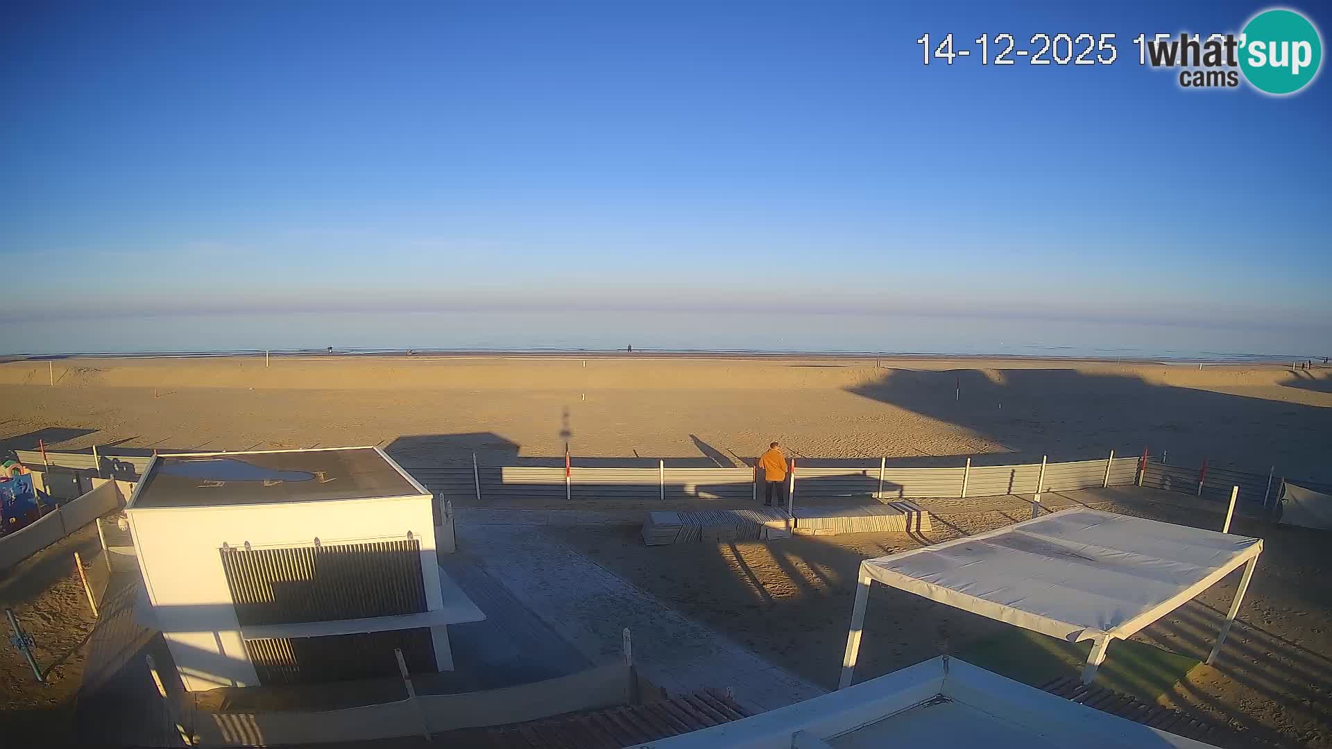 Live webcam Riccione Strand – Bagni Oreste spiaggia 115 – Italien