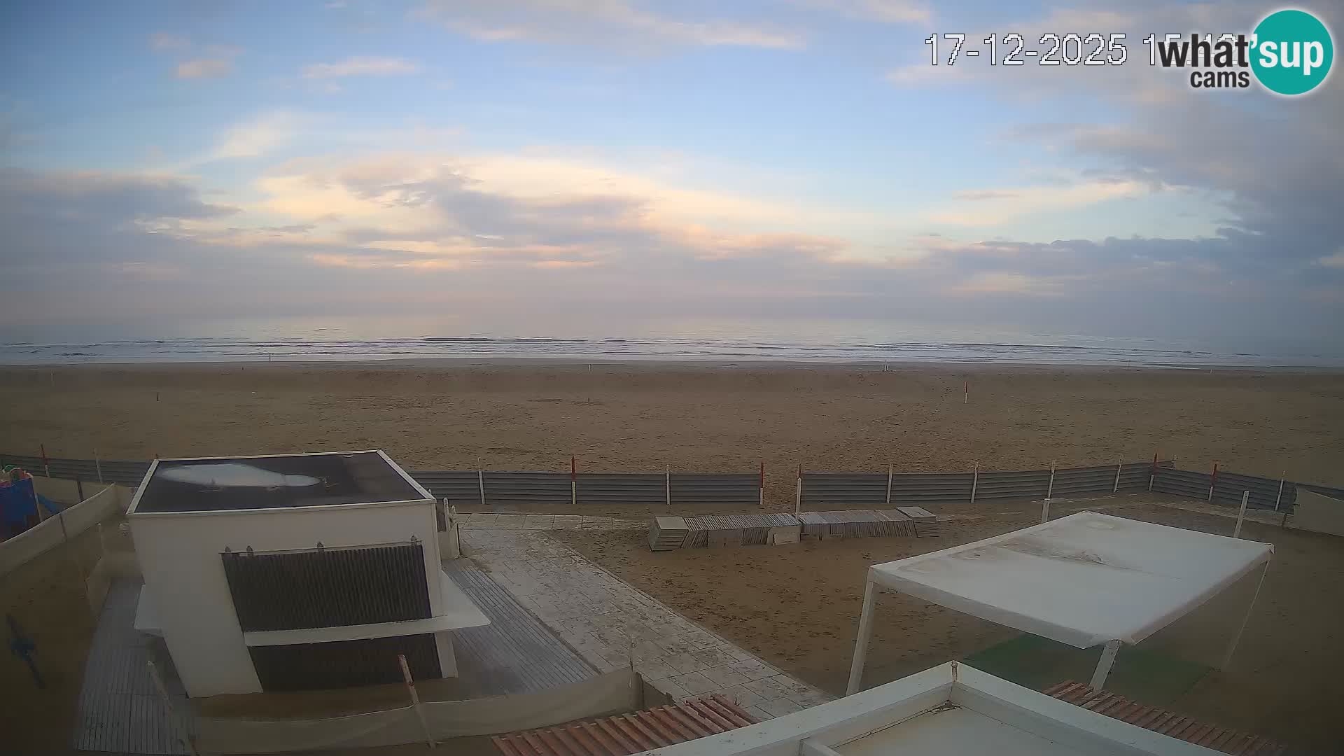 Live webcam Riccione Strand – Bagni Oreste spiaggia 115 – Italien